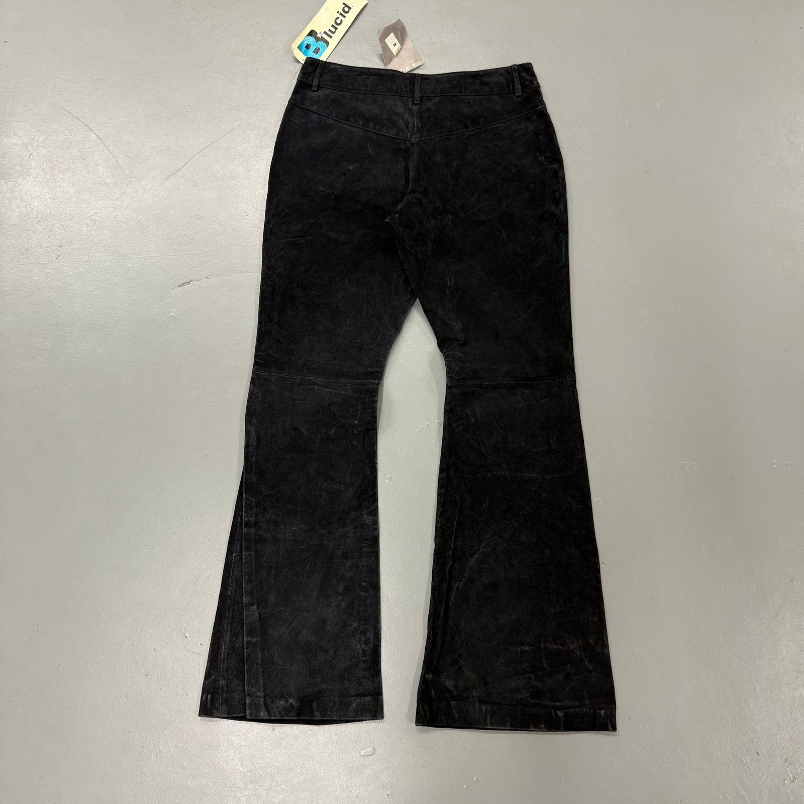 Vintage Y2K BLUCID Suede Flare Pants Size US 30 / EU 46 - 3 Thumbnail