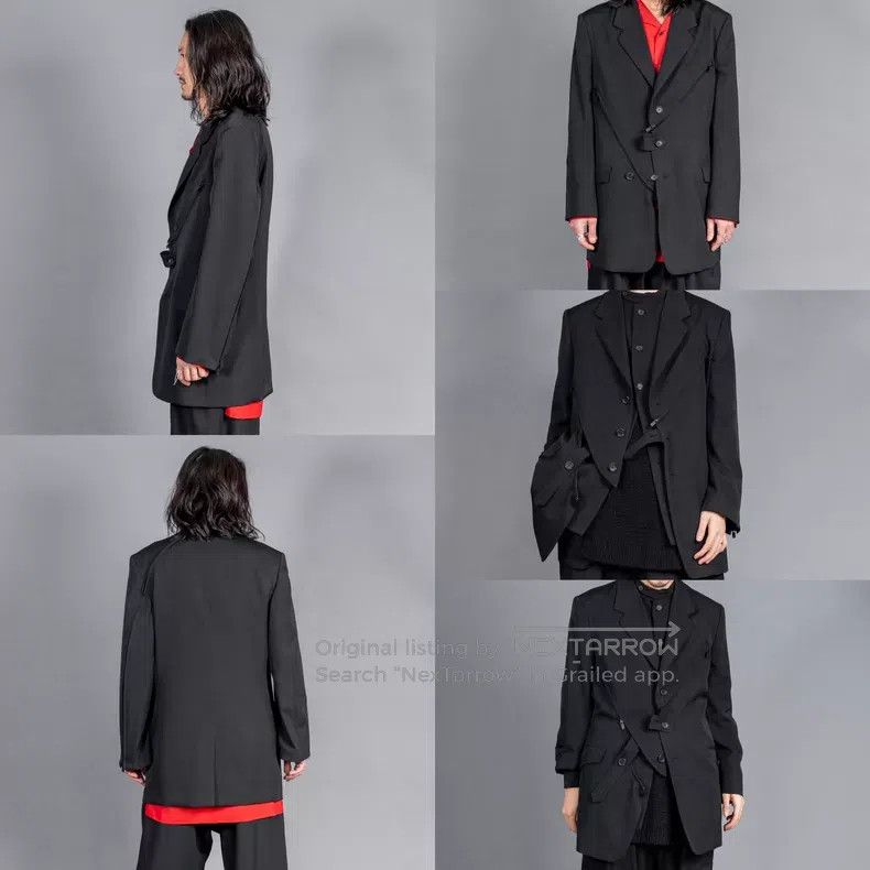 Yohji Yamamoto Yohji Yamamoto 25SS zip deconstructed jacket| Size US L / EU 52-54 / 3 - 3 Thumbnail