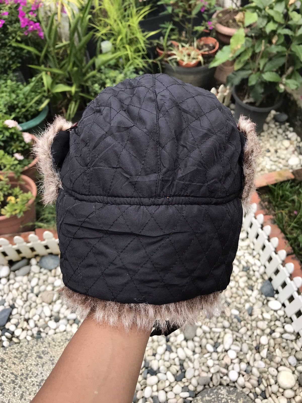 Other AUTHENTIC FUR TRIM WINTER TRAPPER HAT WITH EAR WARMER FLAPS Size ONE SIZE - 4 Thumbnail