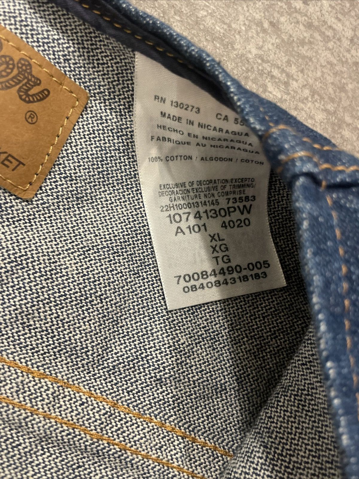 Wrangler Wrangler Western Jacket Denim Vest Size US XL / EU 56 / 4 - 4 Thumbnail