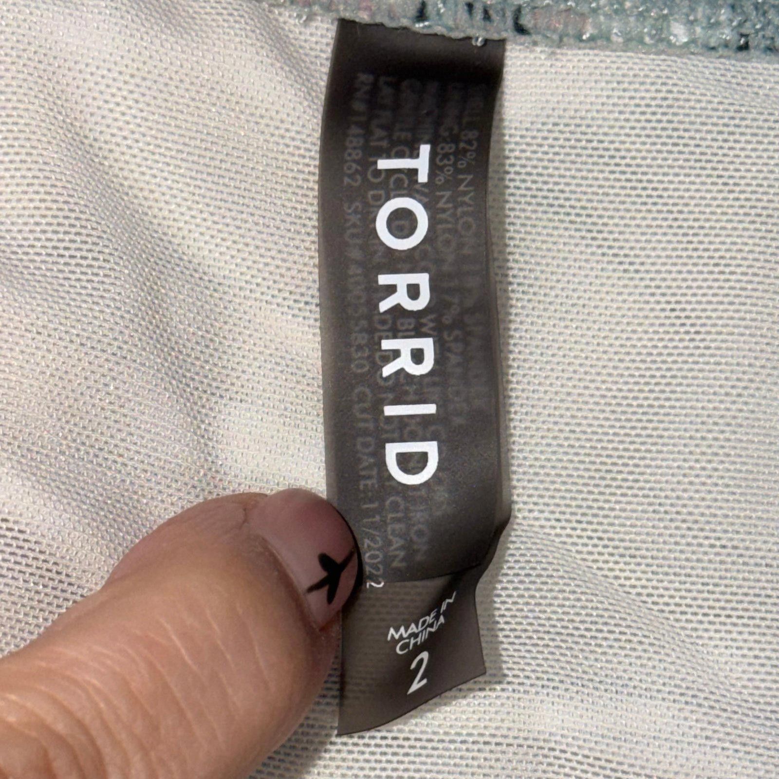 Other Torrid Floral High-Waisted Bikini Set Size 2 Size ONE SIZE - 7 Thumbnail
