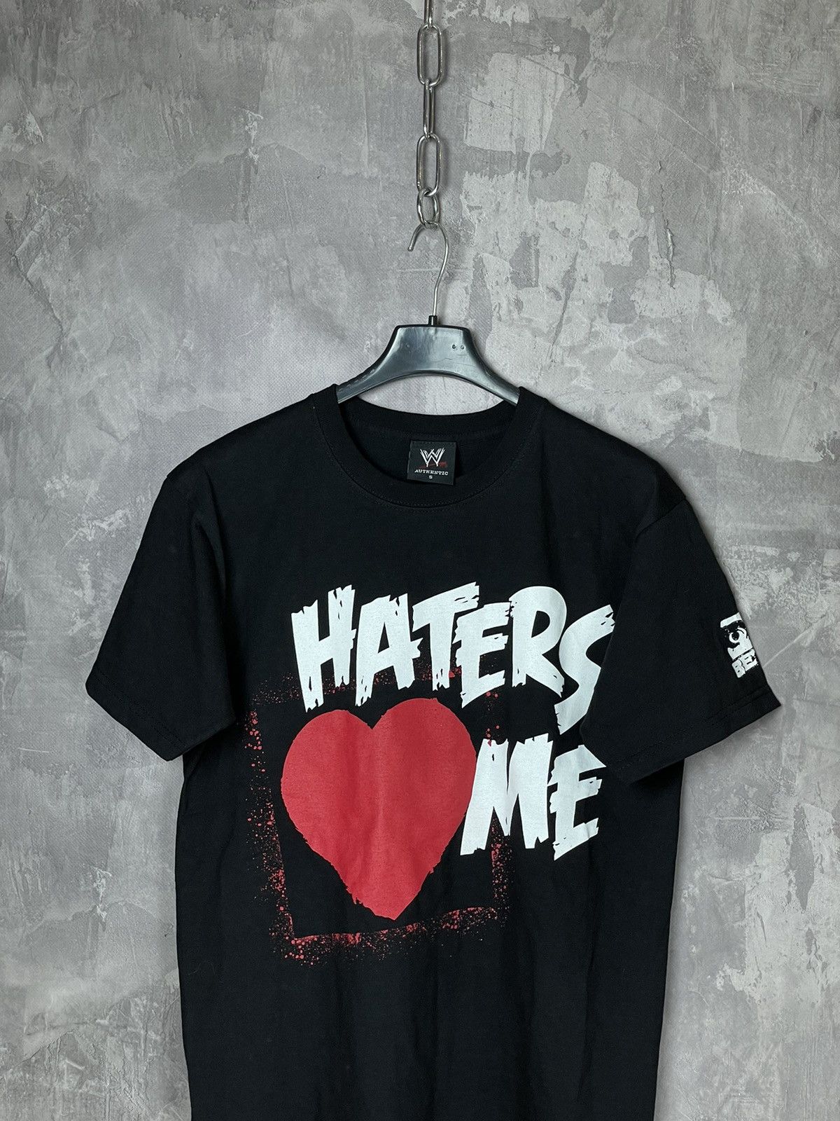 Vintage × WWE WWE Y2K Hype “Haters Love Me” Very Rare T shirt Size US S / EU 44-46 / 1 - 2 Thumbnail