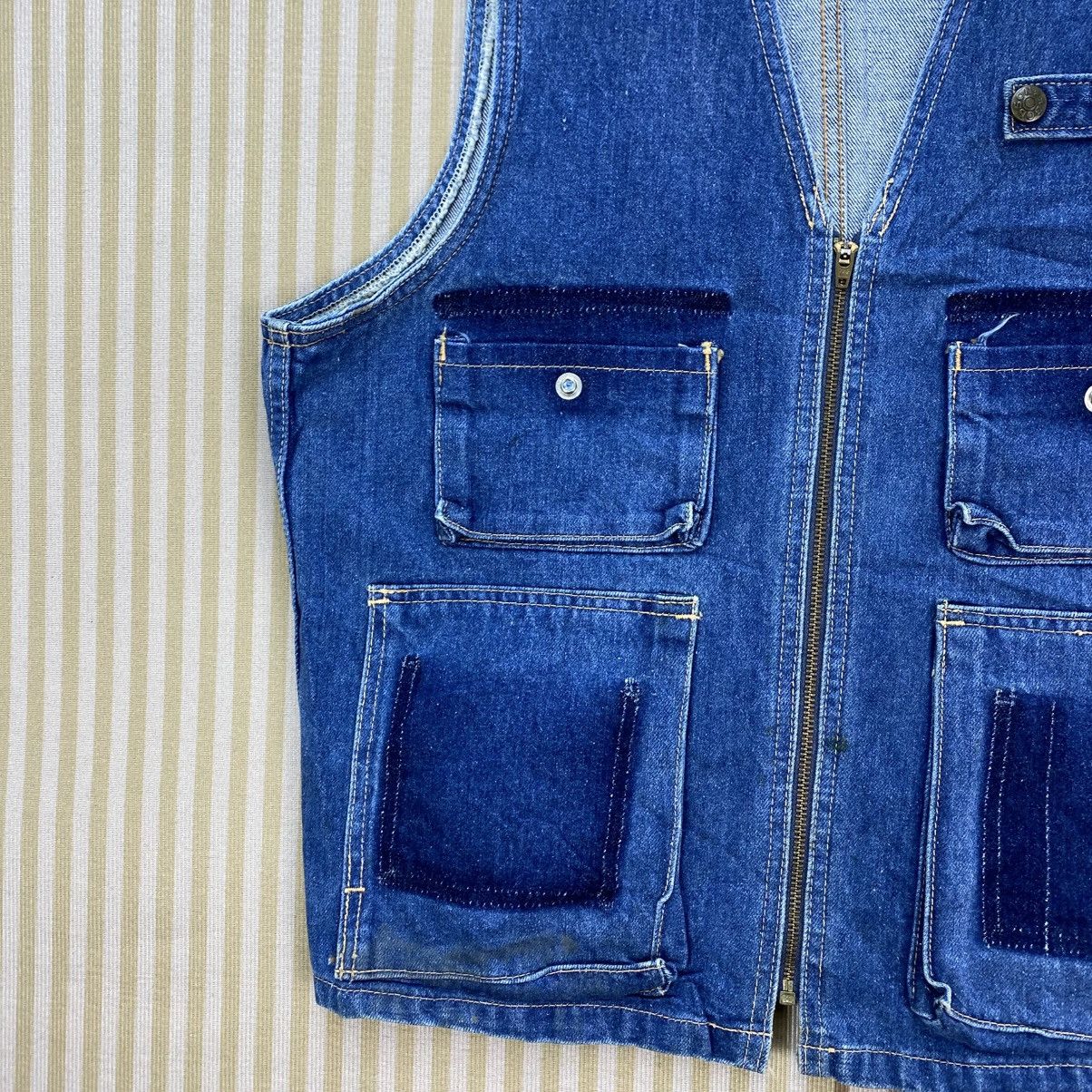 Vintage 🫶Vintage Bobson Denim Vest Jacket Size US M / EU 48-50 / 2 - 4 Thumbnail