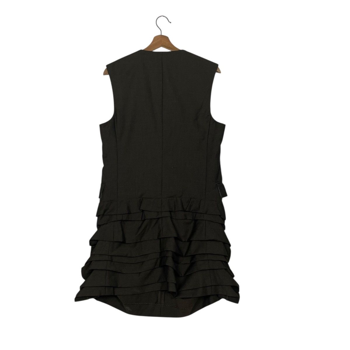 Comme des Garcons Comme Des Garcons AD1994 Sleeveless Frill Hem Wool Dress Size S / US 4 / IT 40 - 17 Thumbnail