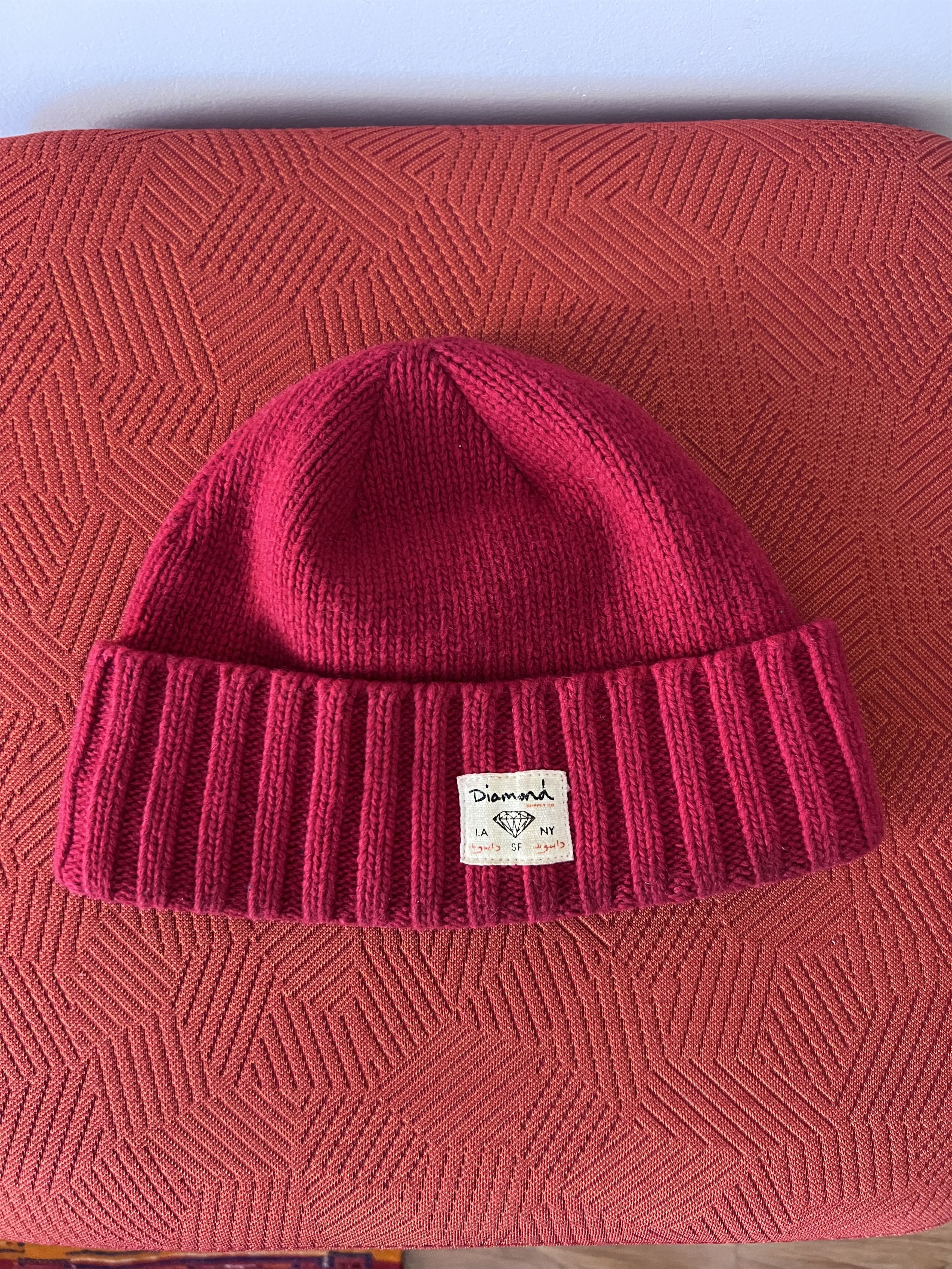 Diamond Supply Co. Diamond Supply Co. Beanie in Red Size ONE SIZE - 1 Thumbnail