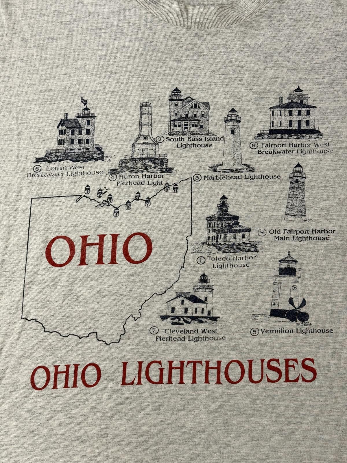 Lee VTG Ohio Lighthouses T-shirt - Ligh House Ohio tee - XL Size US XL / EU 56 / 4 - 3 Thumbnail