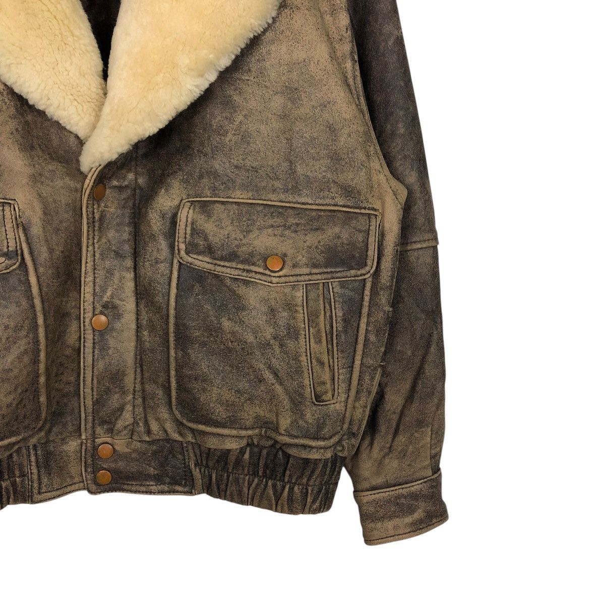 Genuine Leather 🔥VINTAGE BIKER LEATHER JACKET UNBRANDED ISSEY MIYAKE Size US M / EU 48-50 / 2 - 7 Thumbnail