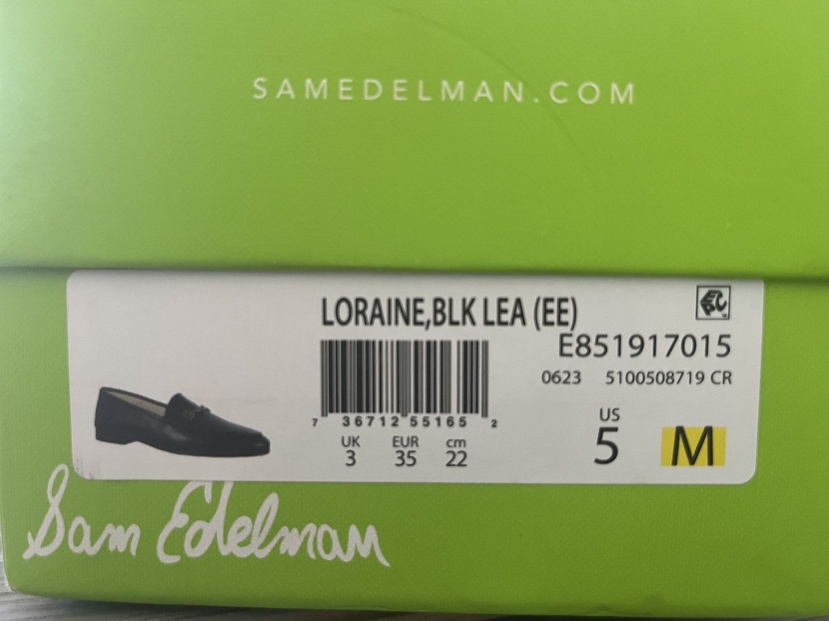Sam Edelman Sam Edelman Loraine, BLK LEA(EE) Size US 5 / IT 35 - 2 Thumbnail