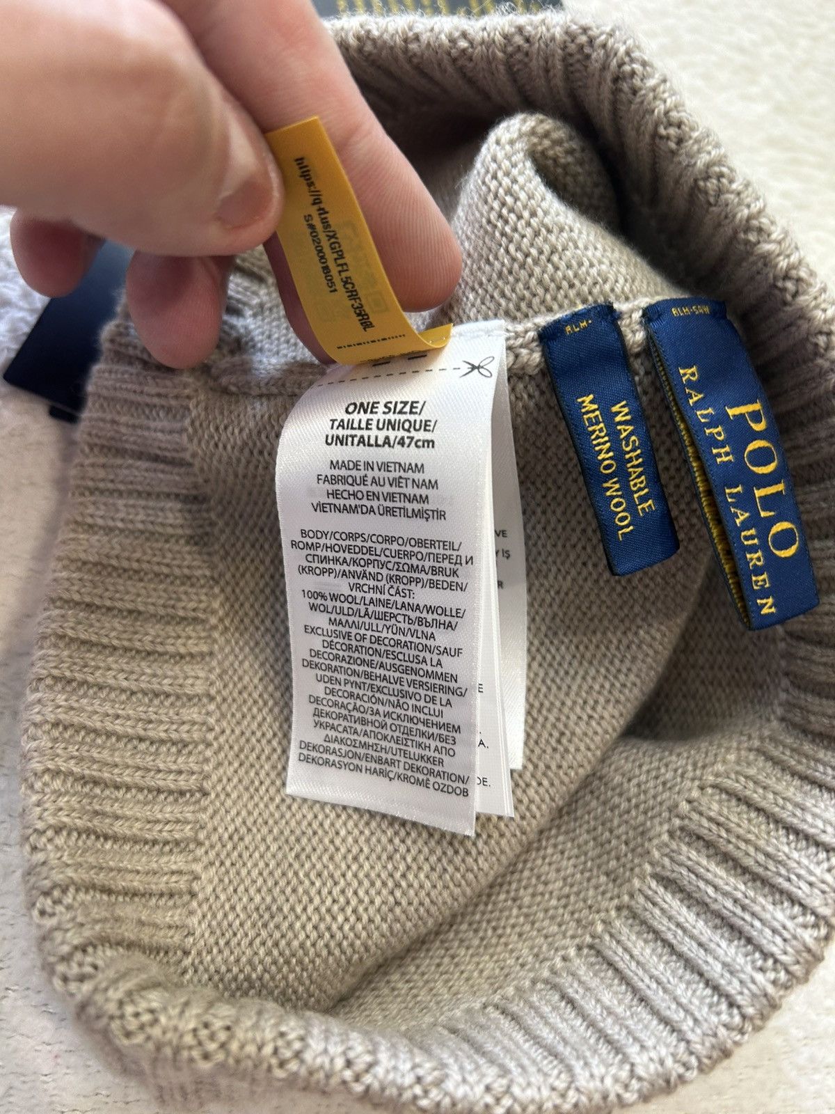 Polo Ralph Lauren Polo Ralph Lauren Signature Pony Merino Wool Beanie Hat BNWT Size ONE SIZE - 9 Thumbnail