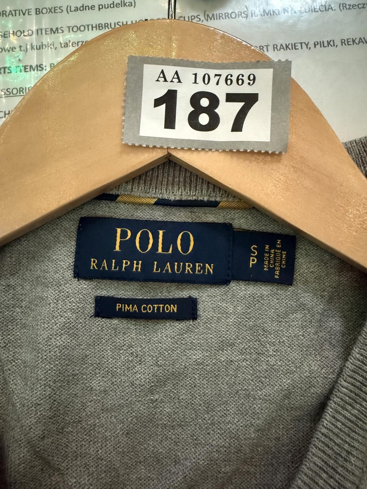 Polo Ralph Lauren Polo Ralph Lauren Mens V-Neck Sweater Vest Grey Size US S / EU 44-46 / 1 - 4 Thumbnail