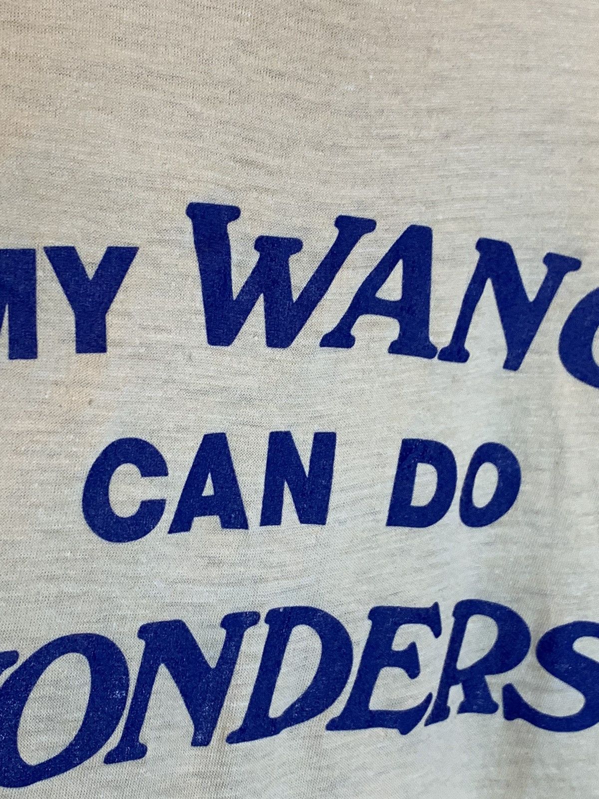 Vintage RARE Vintage 70s My Wang Can Do Wonders! Single Stitch Shirt Size US M / EU 48-50 / 2 - 3 Thumbnail