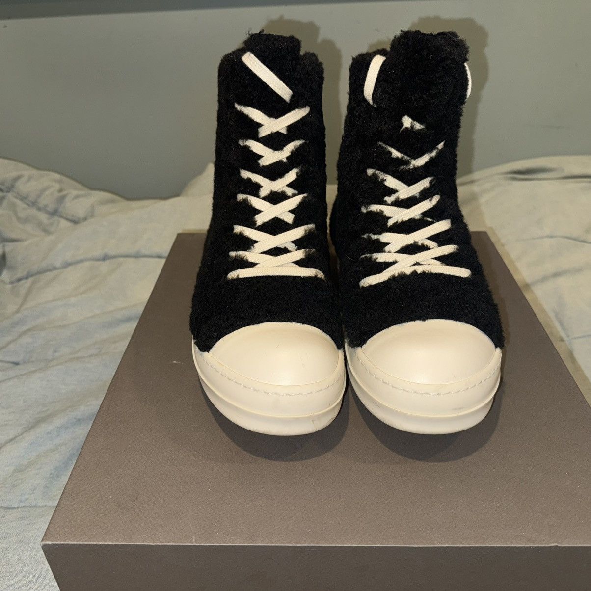 Rick Owens Rick Owens 2022 Shearling Ramones Size US 9 / EU 42 - 2 Thumbnail