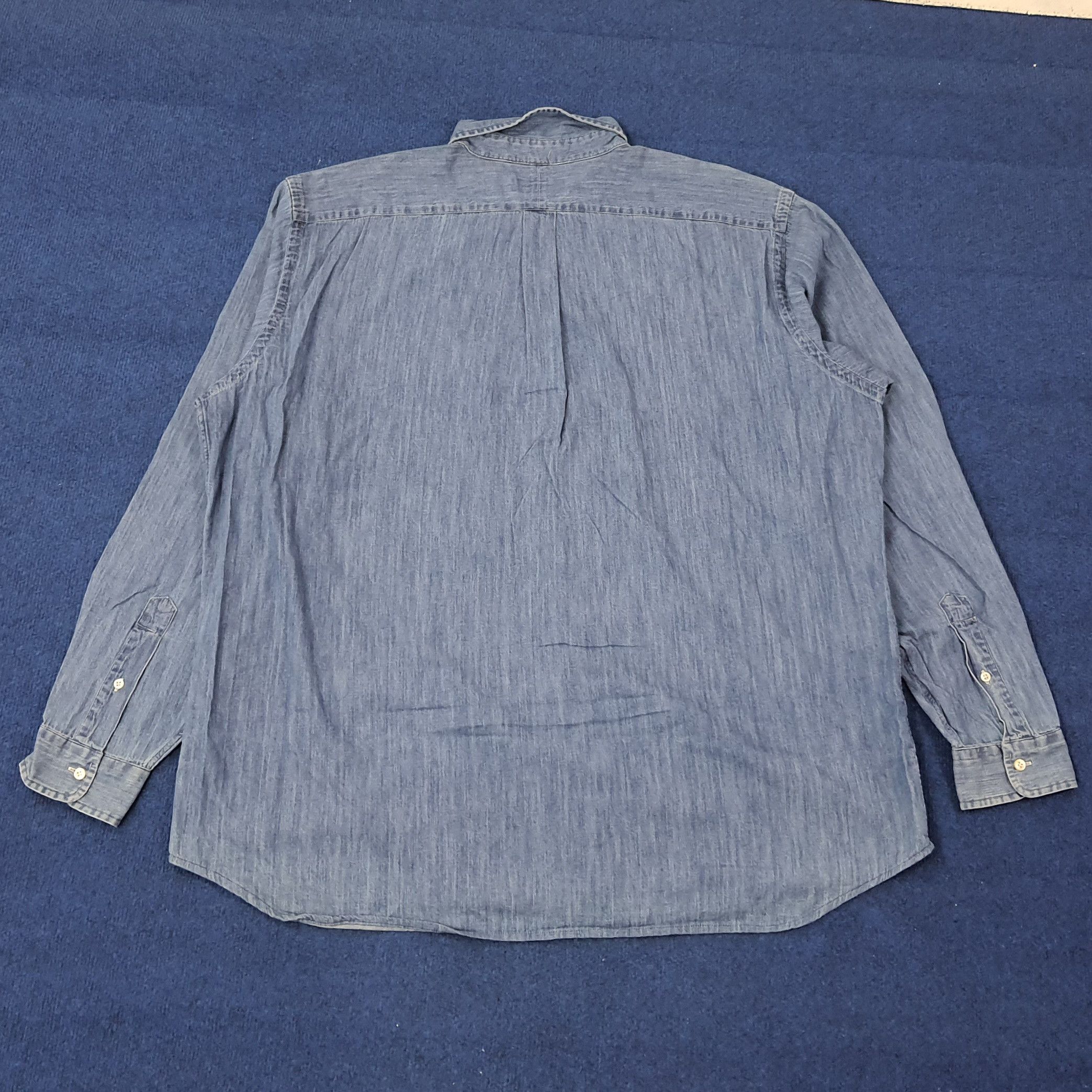 Ralph Lauren Vintage Ralph Lauren Button Up Denim Shirt C223N33 Size US XXL / EU 58 / 5 - 3 Thumbnail
