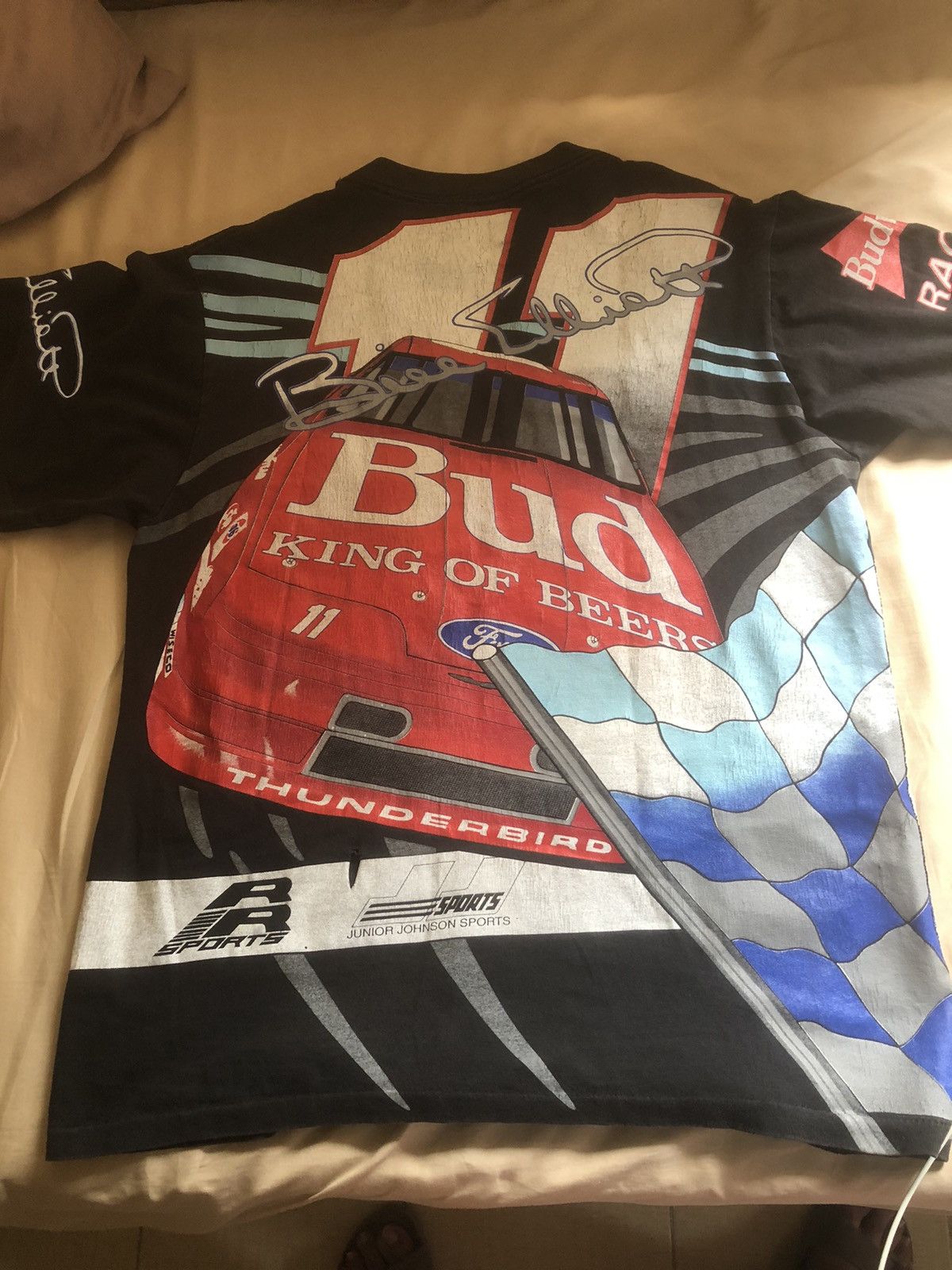 NASCAR × Vintage Vintage Bill Elliott Budwieser AOP Size US XL / EU 56 / 4 - 3 Thumbnail