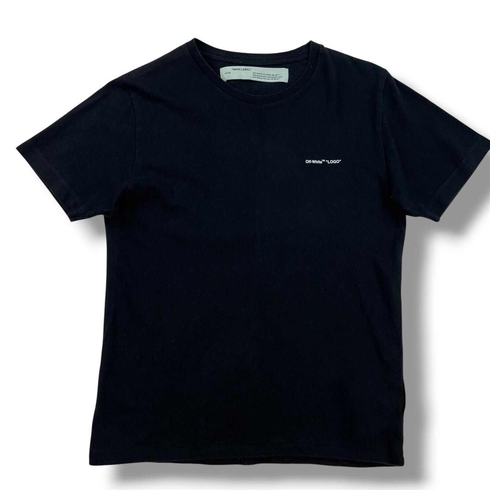 Off-White Off-White Mini Logo Black T Shirt Size US S / EU 44-46 / 1 - 2 Thumbnail