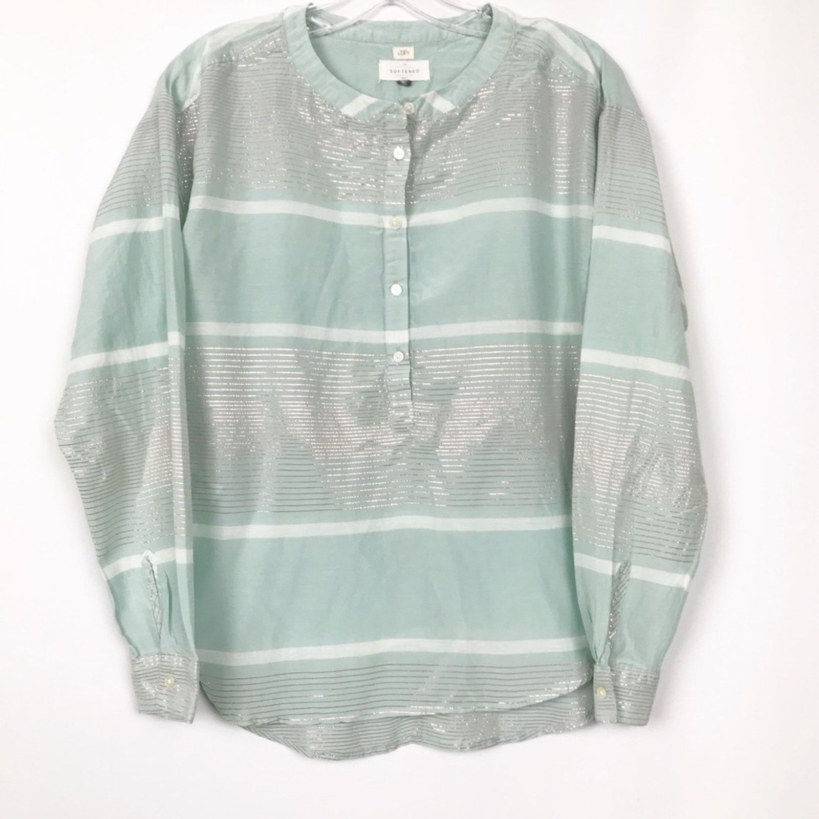 Loft Ann Taylor Loft Softened Popover Blouse Size XS / US 0-2 / IT 36-38 - 5 Thumbnail