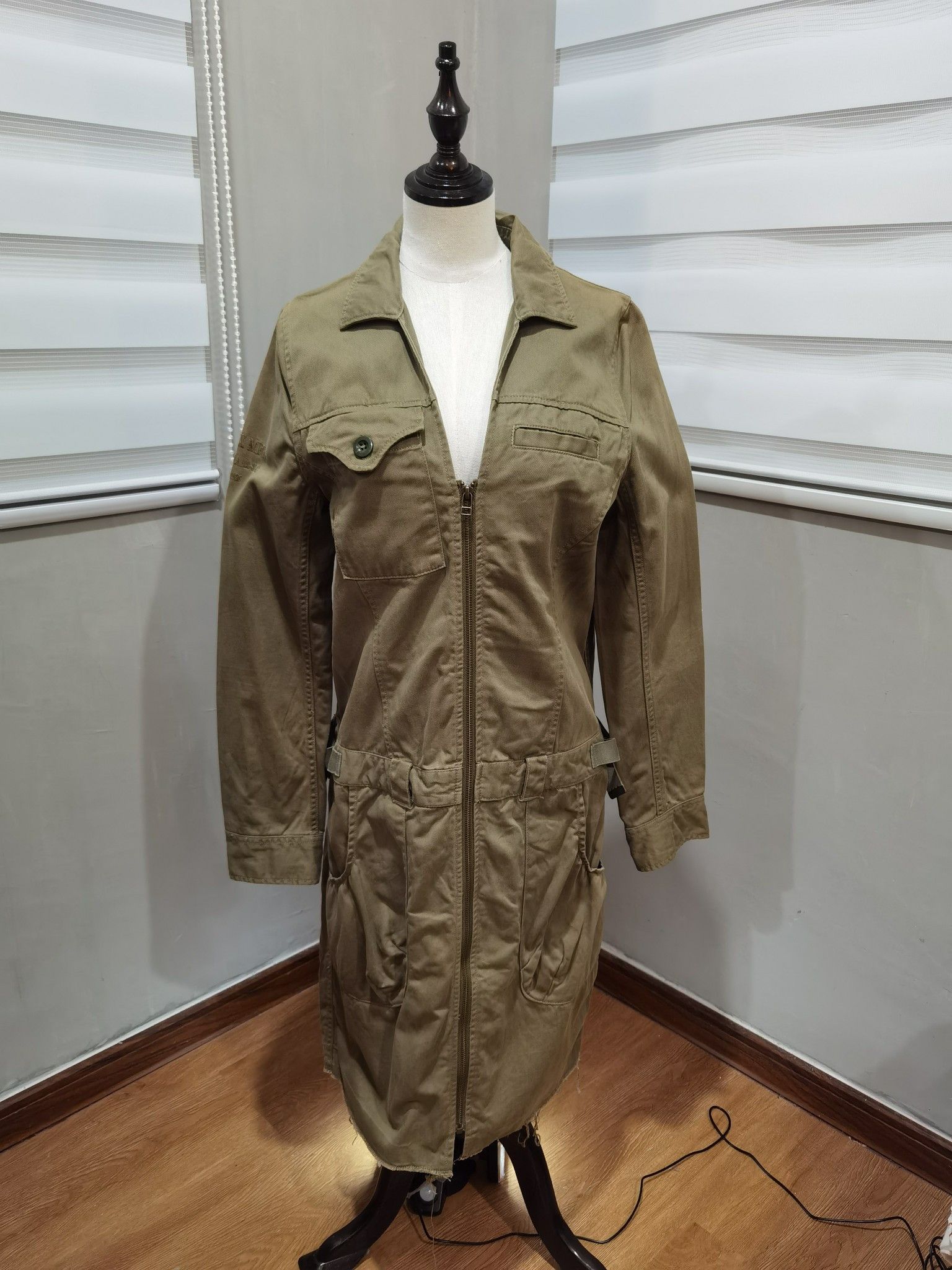 Avirex AVIREX MFG women long jacket army M 7088 Size US M / EU 48-50 / 2 - 1 Thumbnail