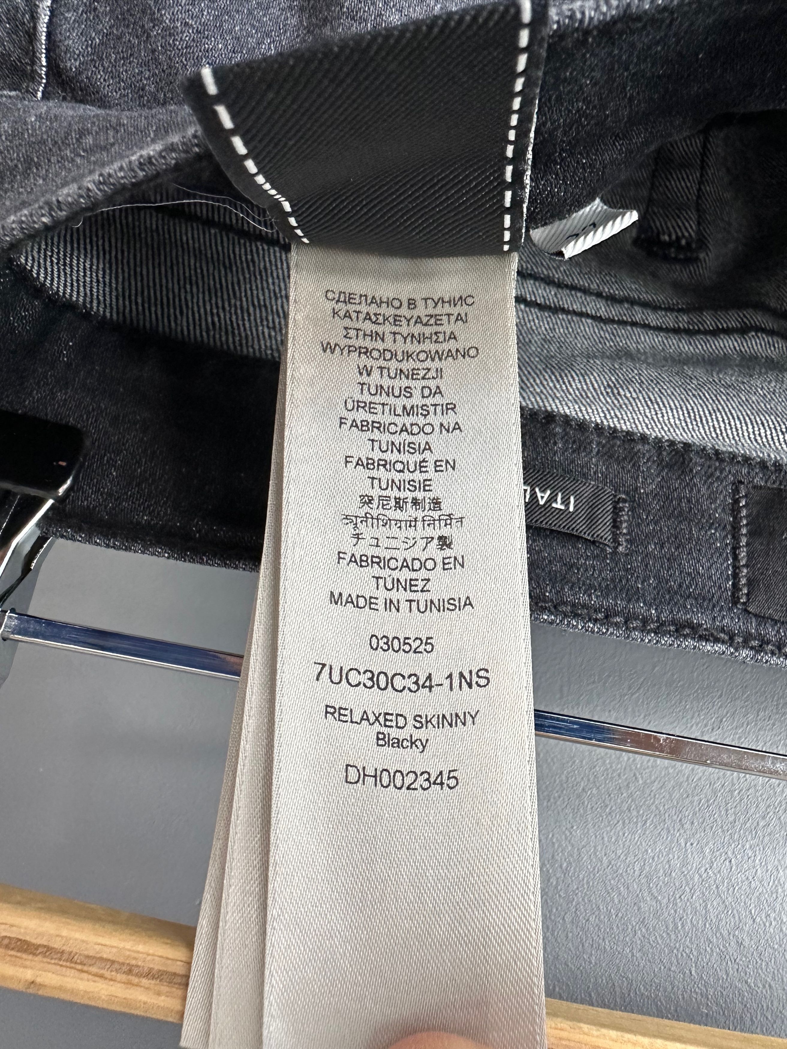 7 For All Mankind 7 For All Mankind Relaxed Skinny Blacky Jeans Trousers Size 27" / US 4 / IT 40 - 7 Thumbnail