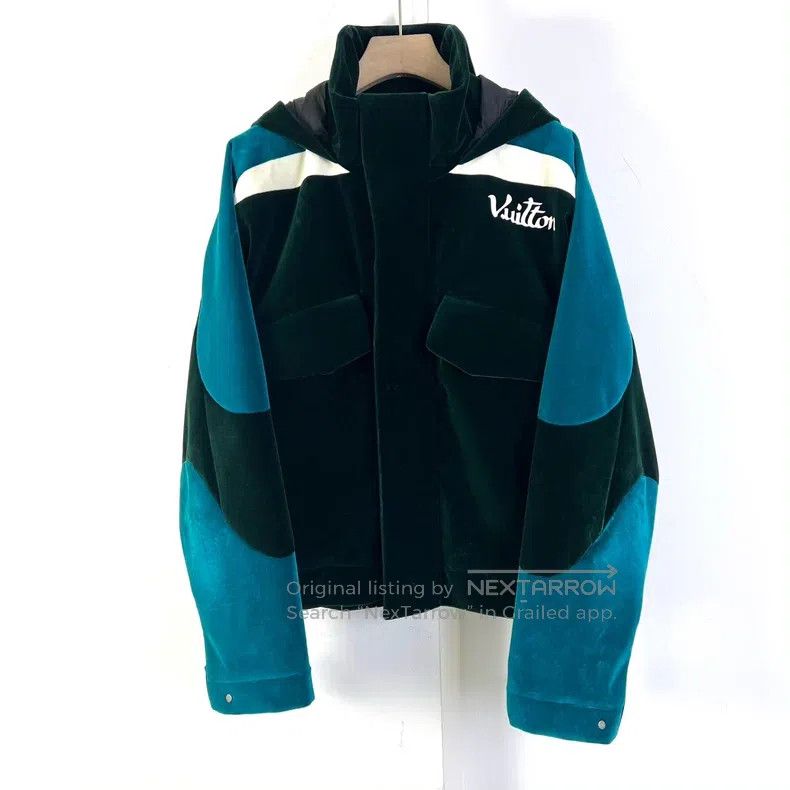 Louis Vuitton Louis Vuitton Lake Green Velvet Jacket Size US L / EU 52-54 / 3 - 1 Thumbnail