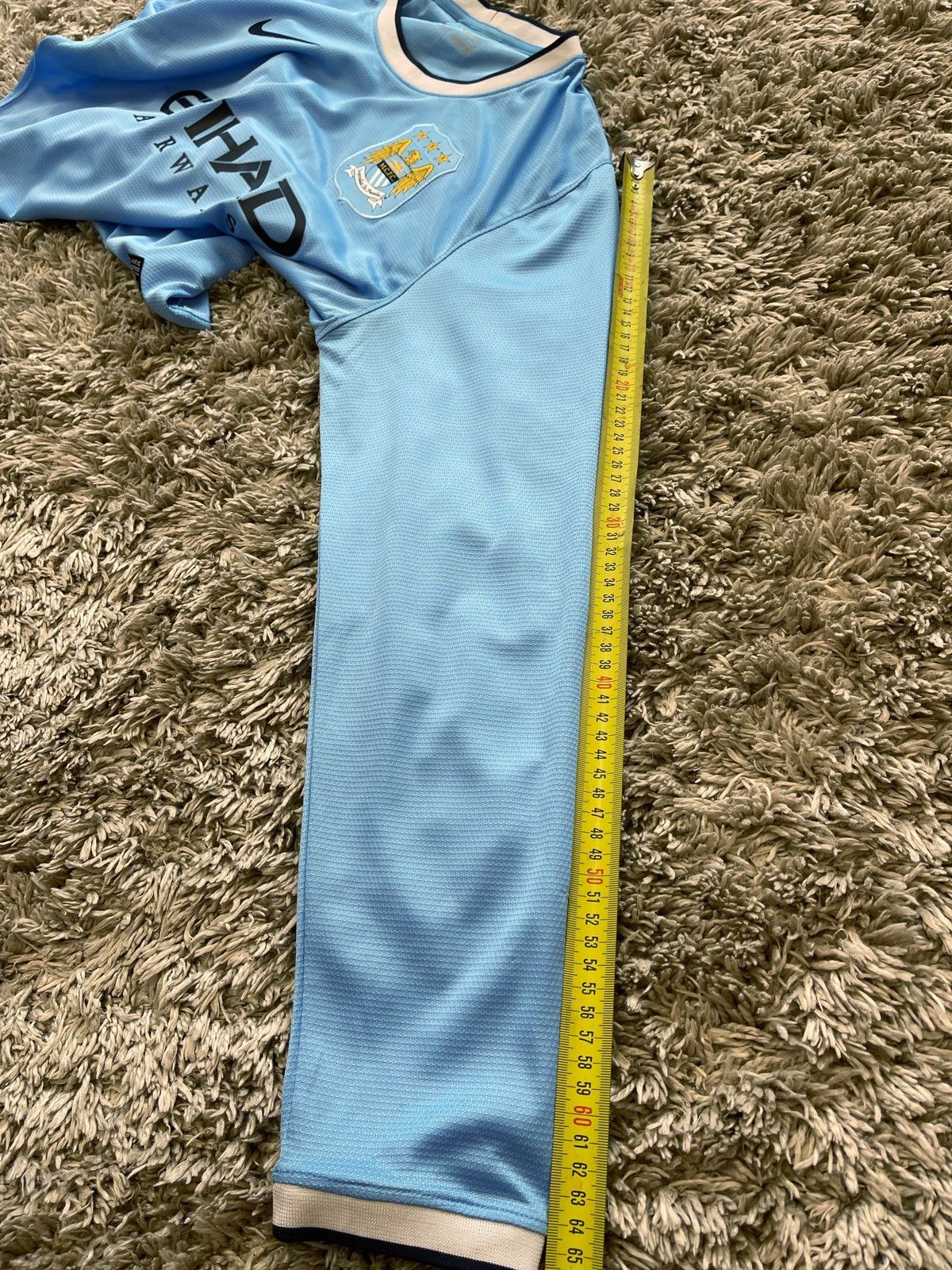 Nike Manchester City 2013 2014 Home Shirt Jersey Nike Long Sleeve Size US L / EU 52-54 / 3 - 14 Thumbnail