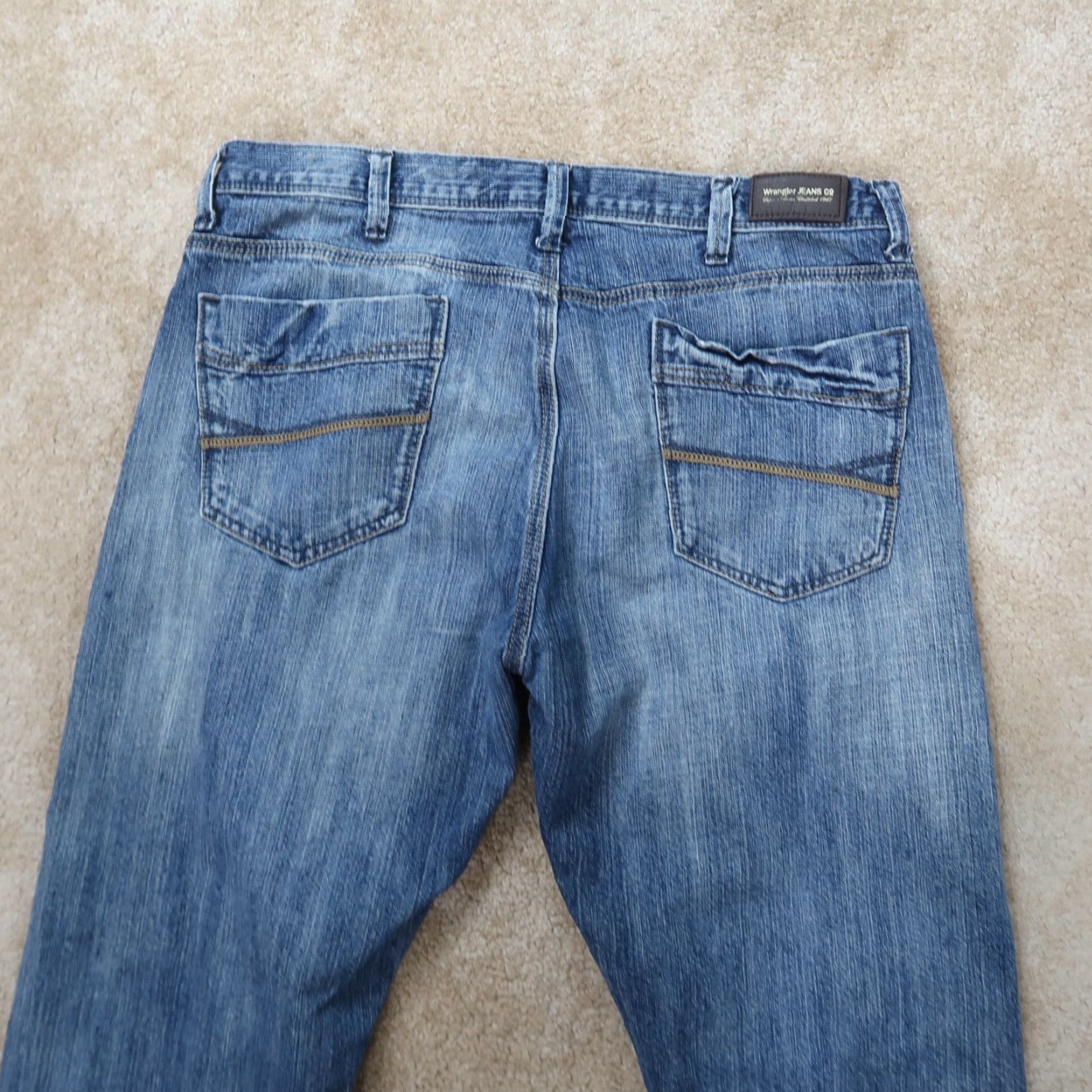 Wrangler Wrangler Jeans Slim Straight Men’s 36x28 Blue Denim pants Size US 36 / EU 52 - 6 Thumbnail