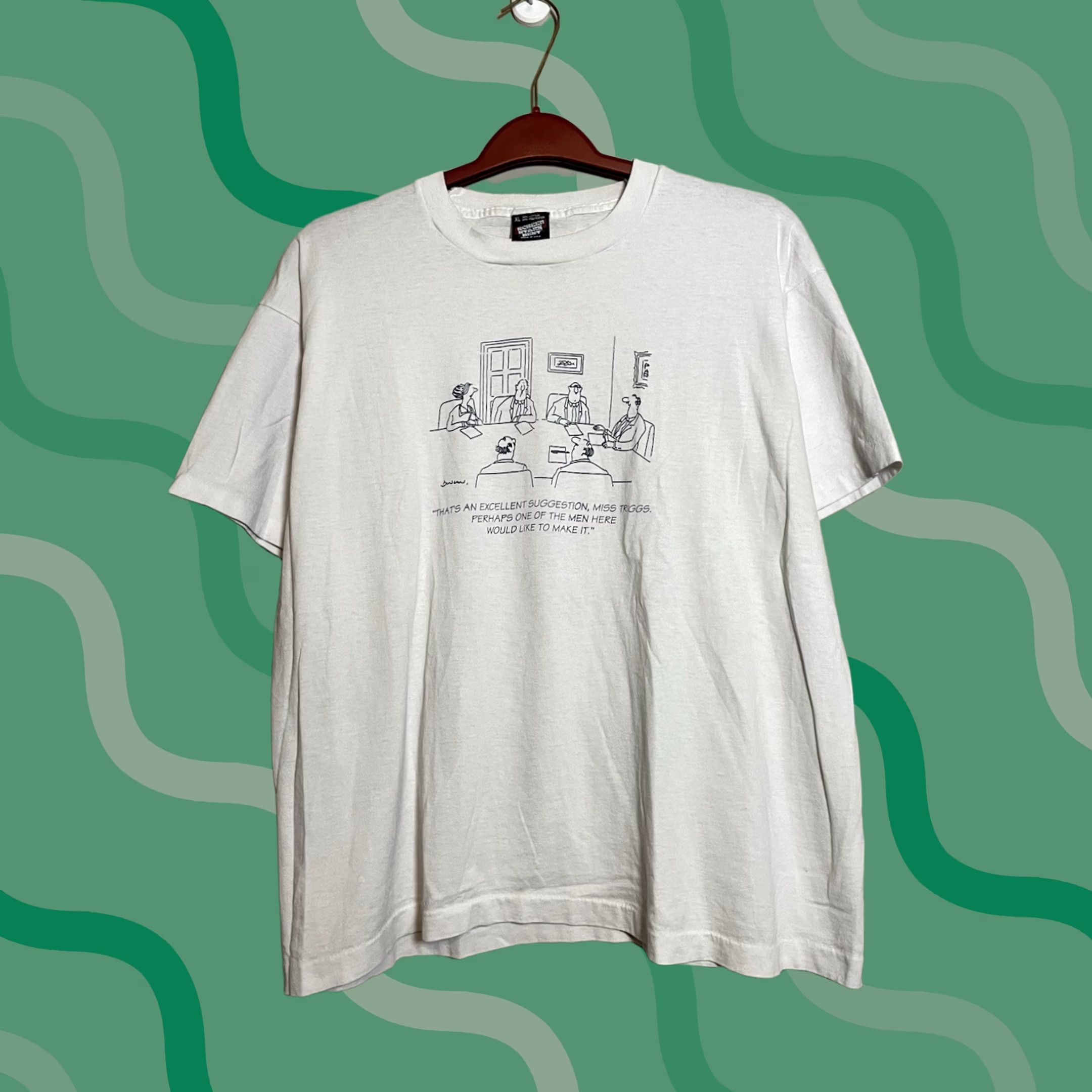 Vintage VINTAGE Stitch Cartoon T-Shirt White XL Men Regular Single Stitch Size XL - 22in Pit to Pit 27in Length – D433 Size US XL / EU 56 / 4 - 1 Thumbnail