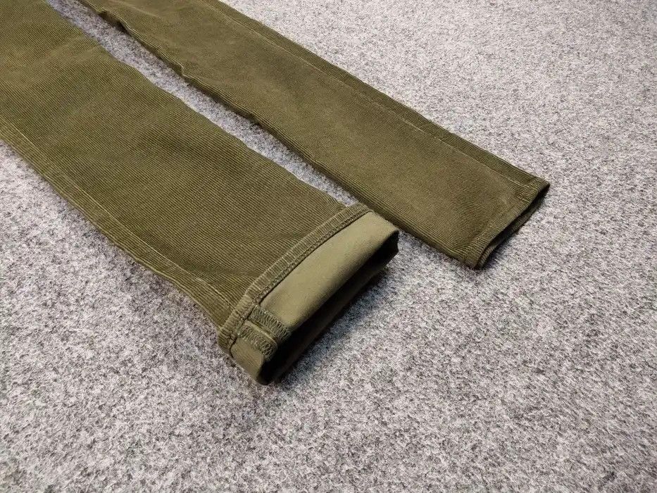 Levi's Vintage Levi’s 511 Green Corduroy Pants Olive Velvet Jeans Size US 28 / EU 44 - 5 Thumbnail