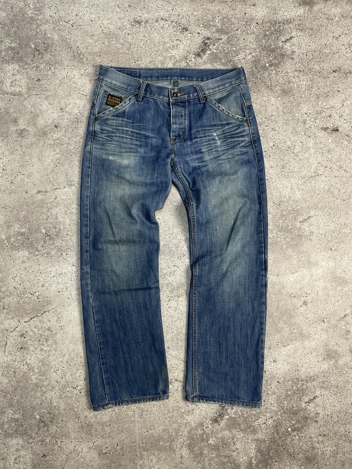 G-Star × Vintage Vintage Y2K G Star Raw Distressed Cargo Jeans Pants Size US 32 / EU 48 - 8 Thumbnail