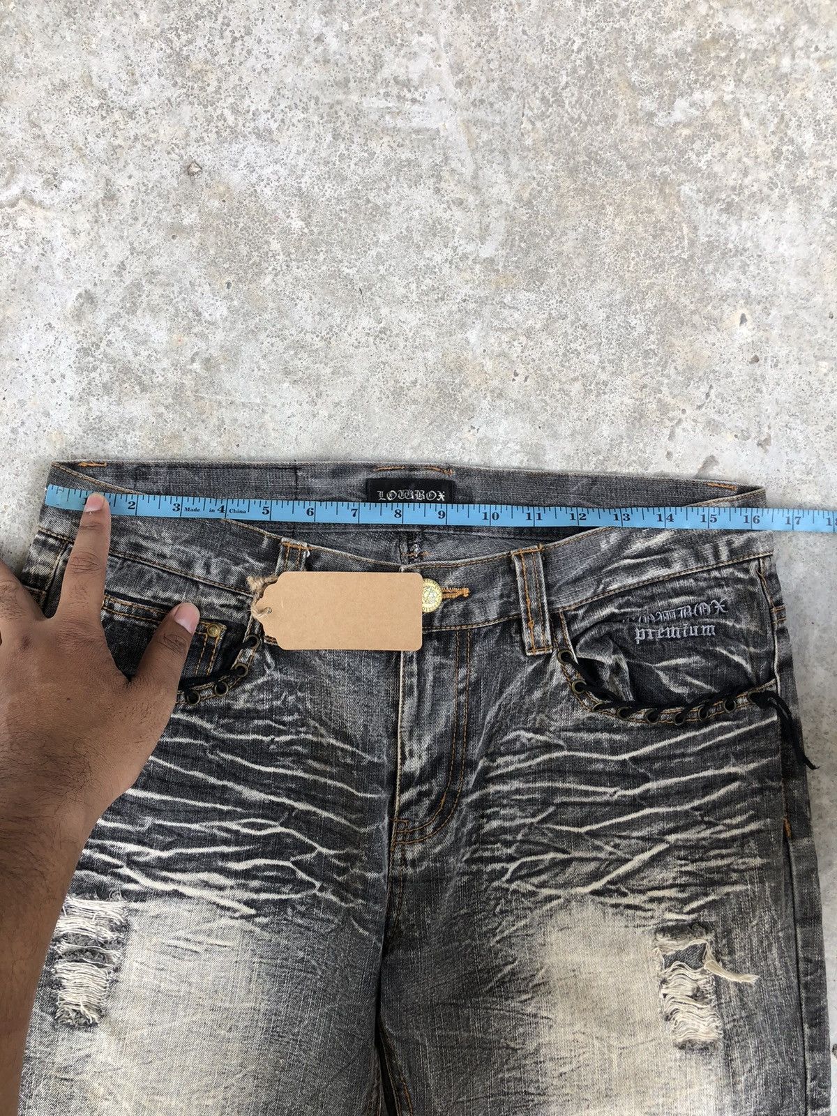 If Six Was Nine Japanese Lowbox Flared Jeans Distressed Size US 32 / EU 48 - 20 Thumbnail