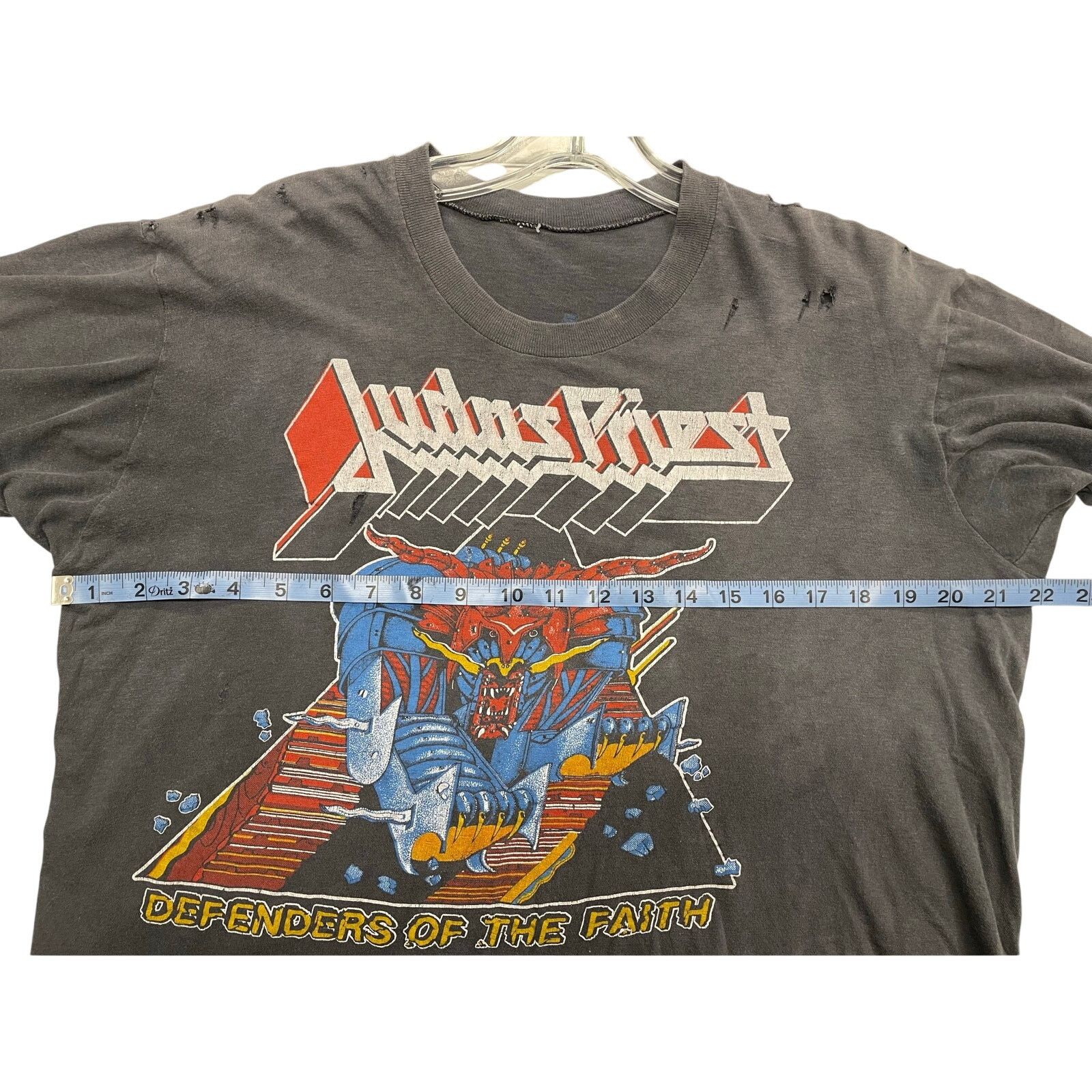 Judas Priest Judas Priest Defenders Of The Faith Tour 80s Vintage Shirt M Size US M / EU 48-50 / 2 - 3 Thumbnail