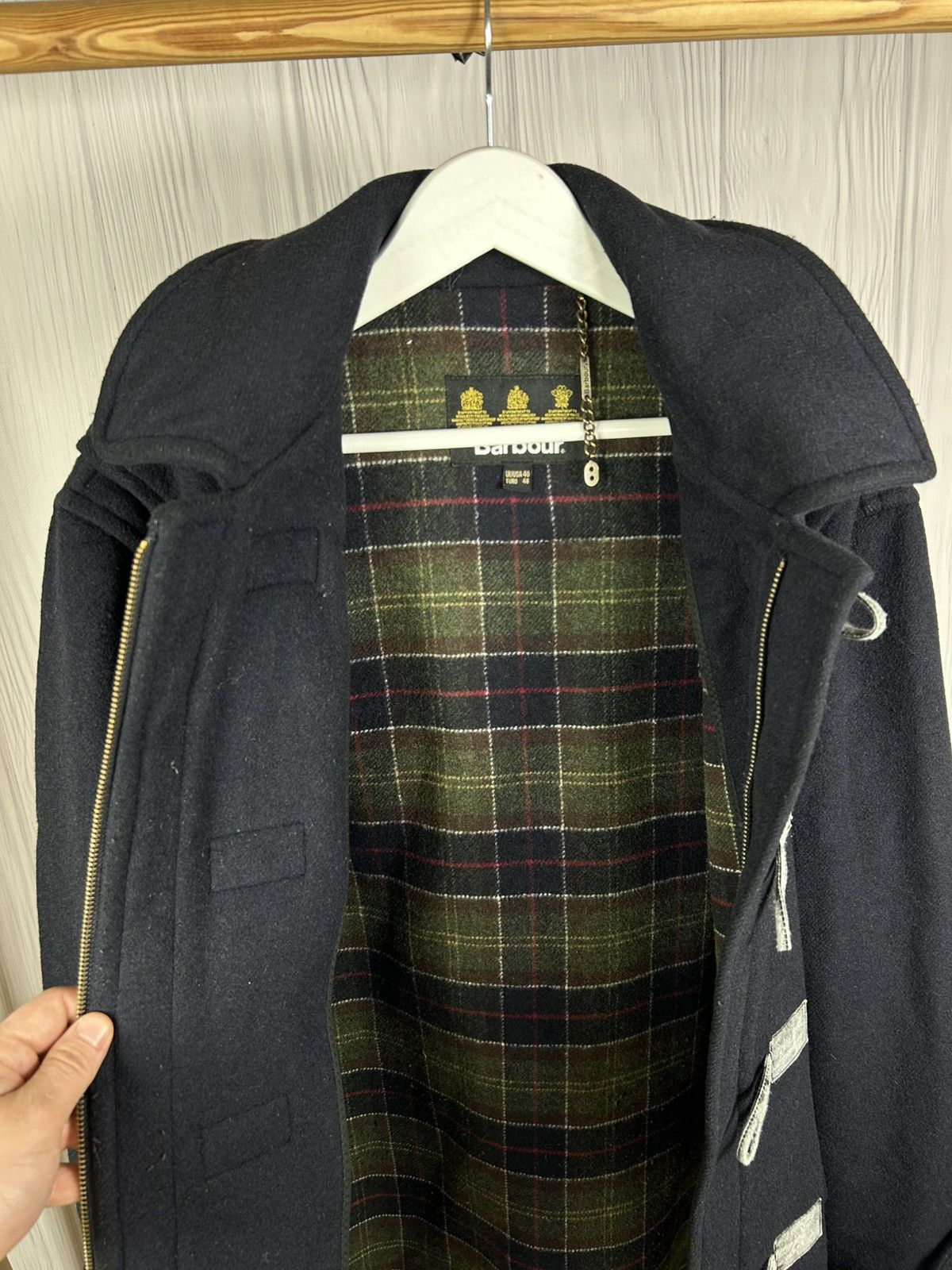 Barbour Barbour Duffle Wool Heavy Coat Size 40 Dark Blue Size US M / EU 48-50 / 2 - 12 Thumbnail