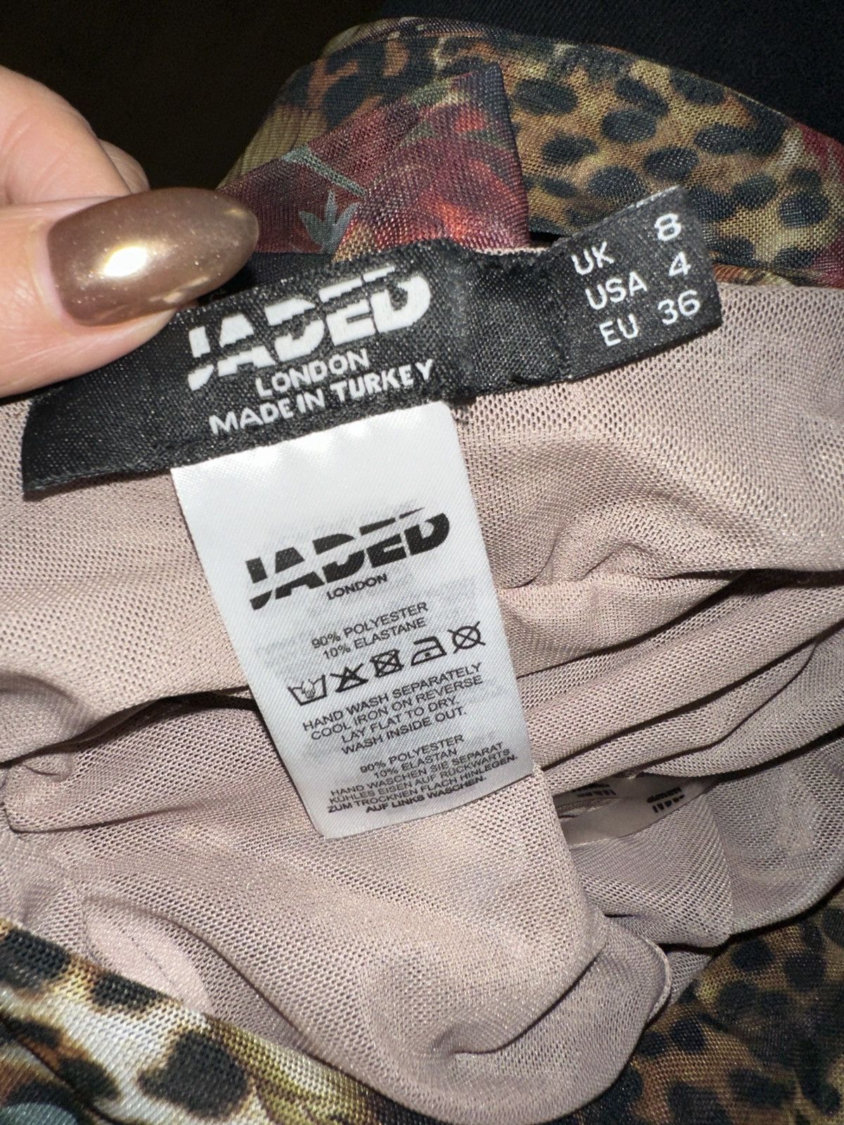 Jaded London Mini Cindy Plunge Dress Size S / US 4 / IT 40 - 4 Thumbnail