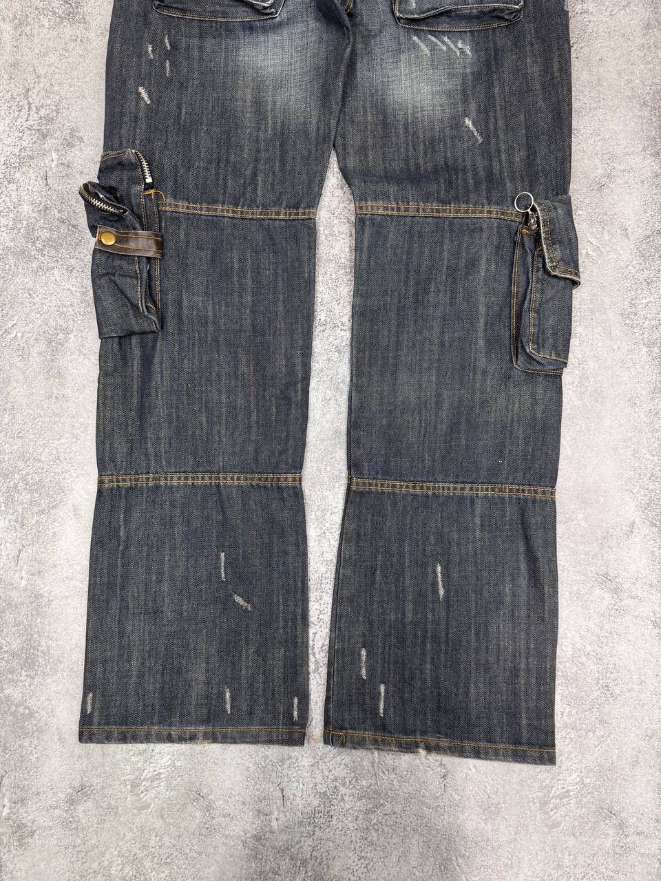 Other Kickdown Avant Garde Multipocket Pocket Men's Jeans Navy Size US 34 / EU 50 - 8 Thumbnail