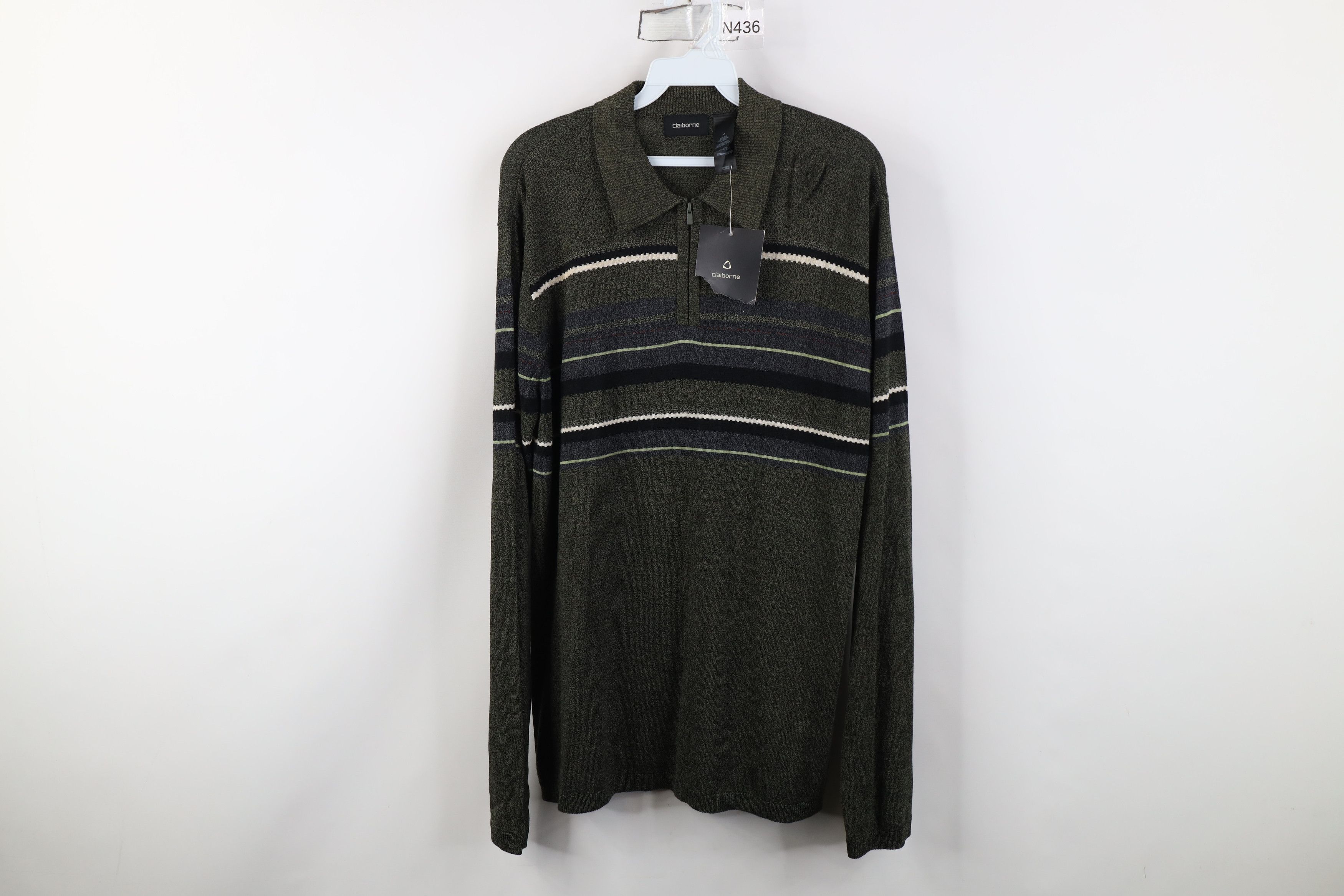 Vintage Deadstock Vintage 90s Streetwear Blend 1/4 Zip Knit Polo Size US M / EU 48-50 / 2 - 1 Thumbnail