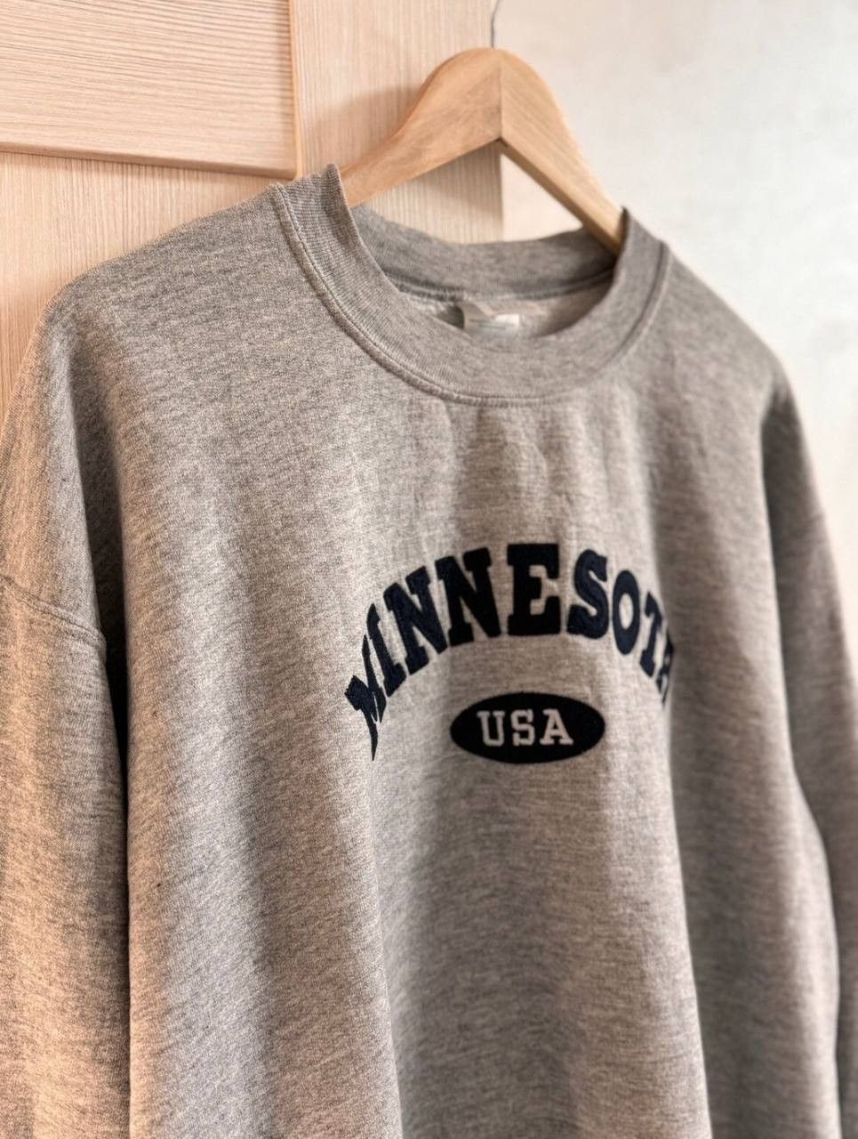 Vintage Vintage Grey Minnesota Spellout Hoodie Crazy USA Size US L / EU 52-54 / 3 - 2 Thumbnail