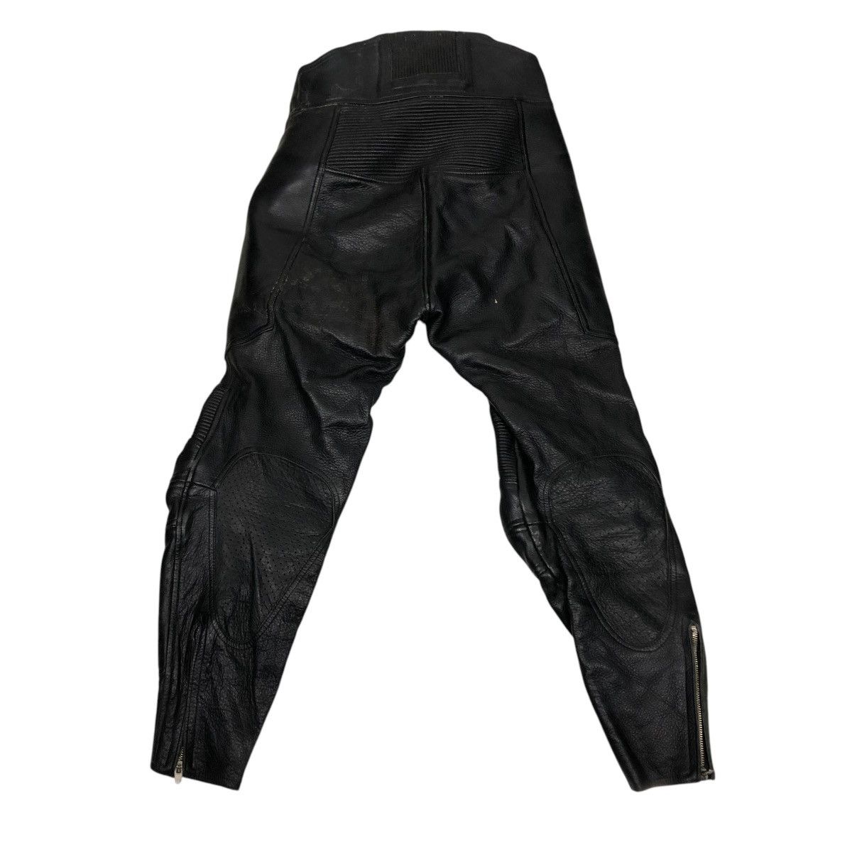 Genuine Leather 🔥VINTAGE GENUINE LEATHER BIKER PANTS HIVE ISSEY MIYAKE Size US 28 / EU 44 - 14 Thumbnail