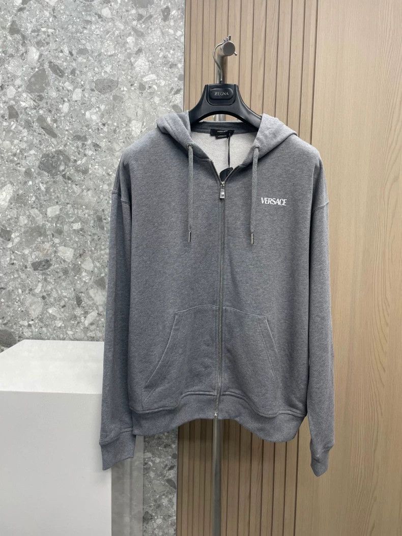 Versace Versace Baroque hooded sweatshirt jacket Size L / US 10 / IT 46 - 1 Thumbnail