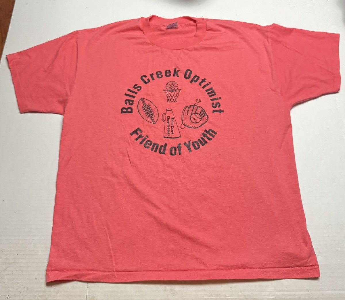 Hanes Vintage Hanes Single Stitch tee. Balls Creek NC Optimist Size US XL / EU 56 / 4 - 1 Thumbnail