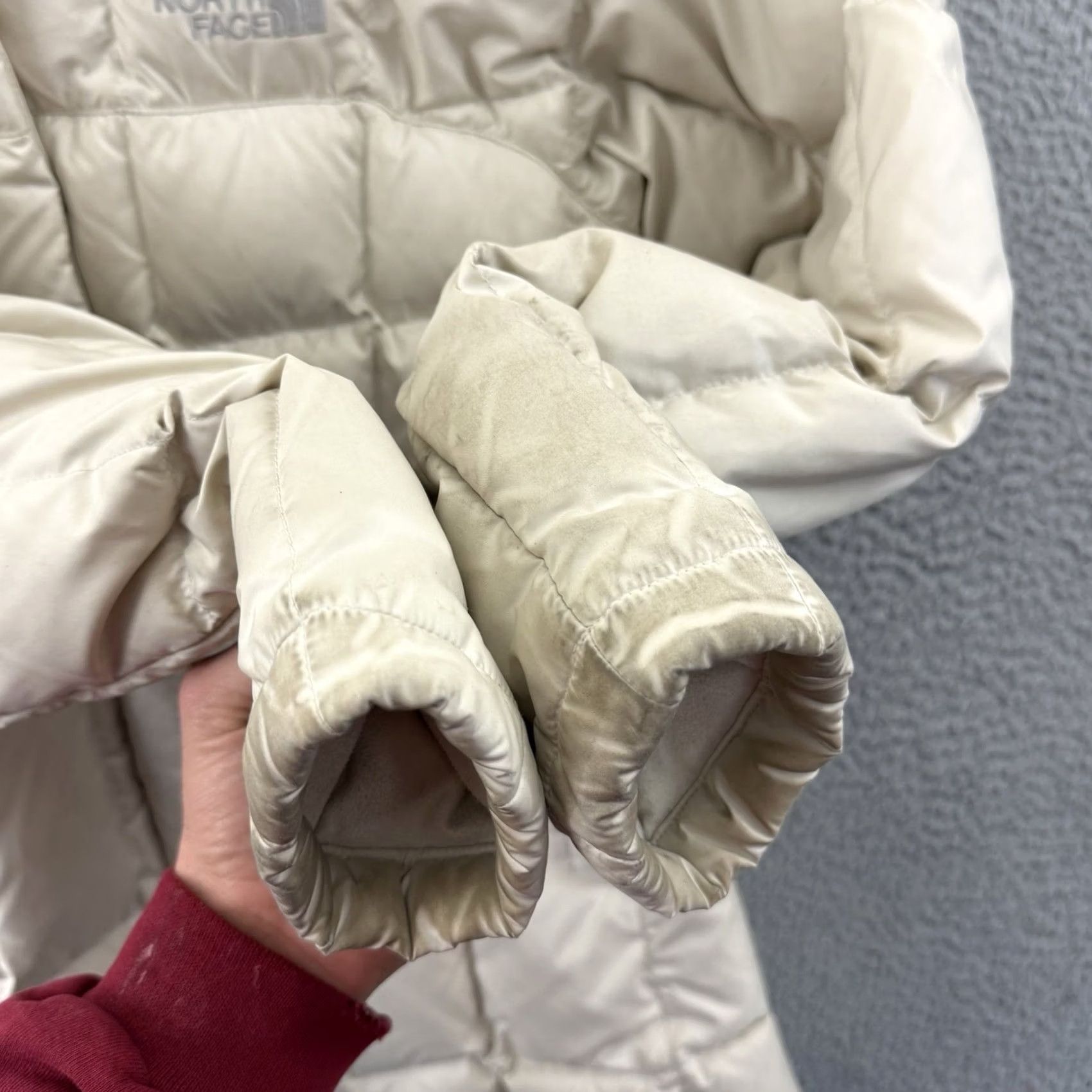 The North Face The North Face Puffer Jacket Womens Small Cream 600 Down Insulated Outerwear Zip Size S / US 4 / IT 40 - 7 Thumbnail
