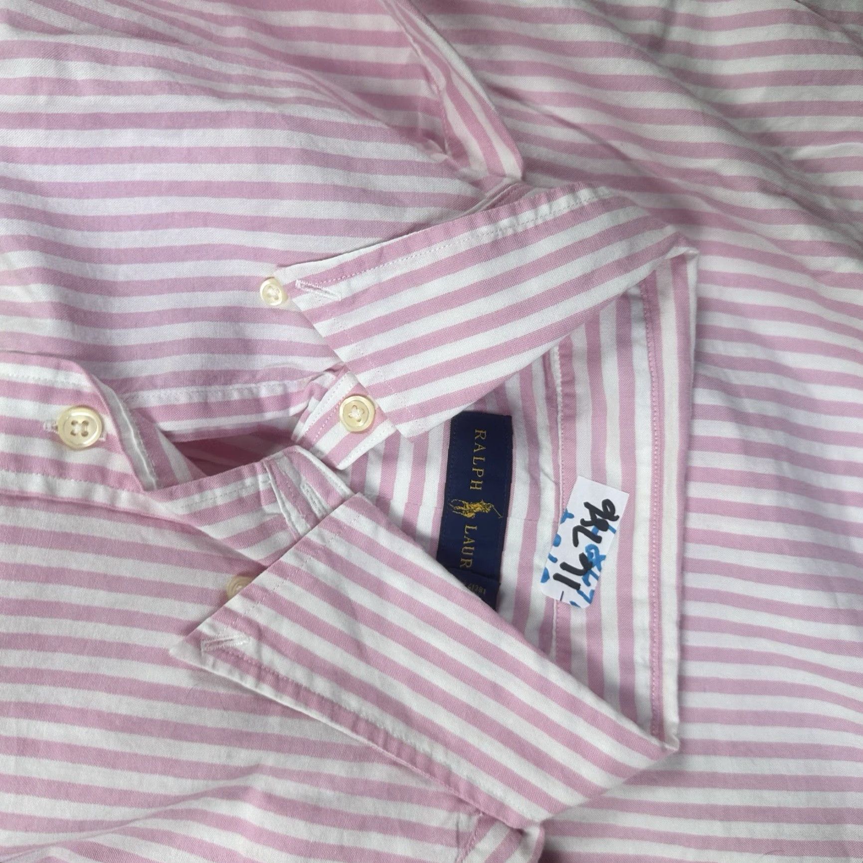 Polo Ralph Lauren Polo Ralph Lauren Button Up Shirt Mens Medium Pink Striped Size US XXL / EU 58 / 5 - 8 Thumbnail