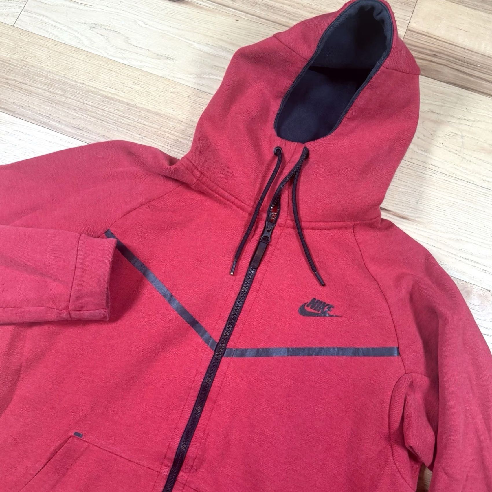 Nike Nike Hoodie Mens Medium Red Full Zip Sports Performance Size US M / EU 48-50 / 2 - 2 Thumbnail