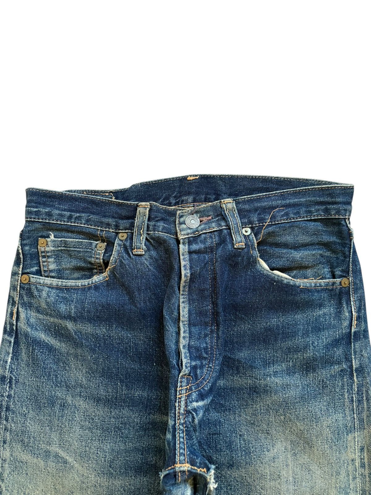 Japanese Brand Vintage Japanese Brand Selvedge Rusty Mud Wash Loose Jeans Size US 28 / EU 44 - 5 Thumbnail