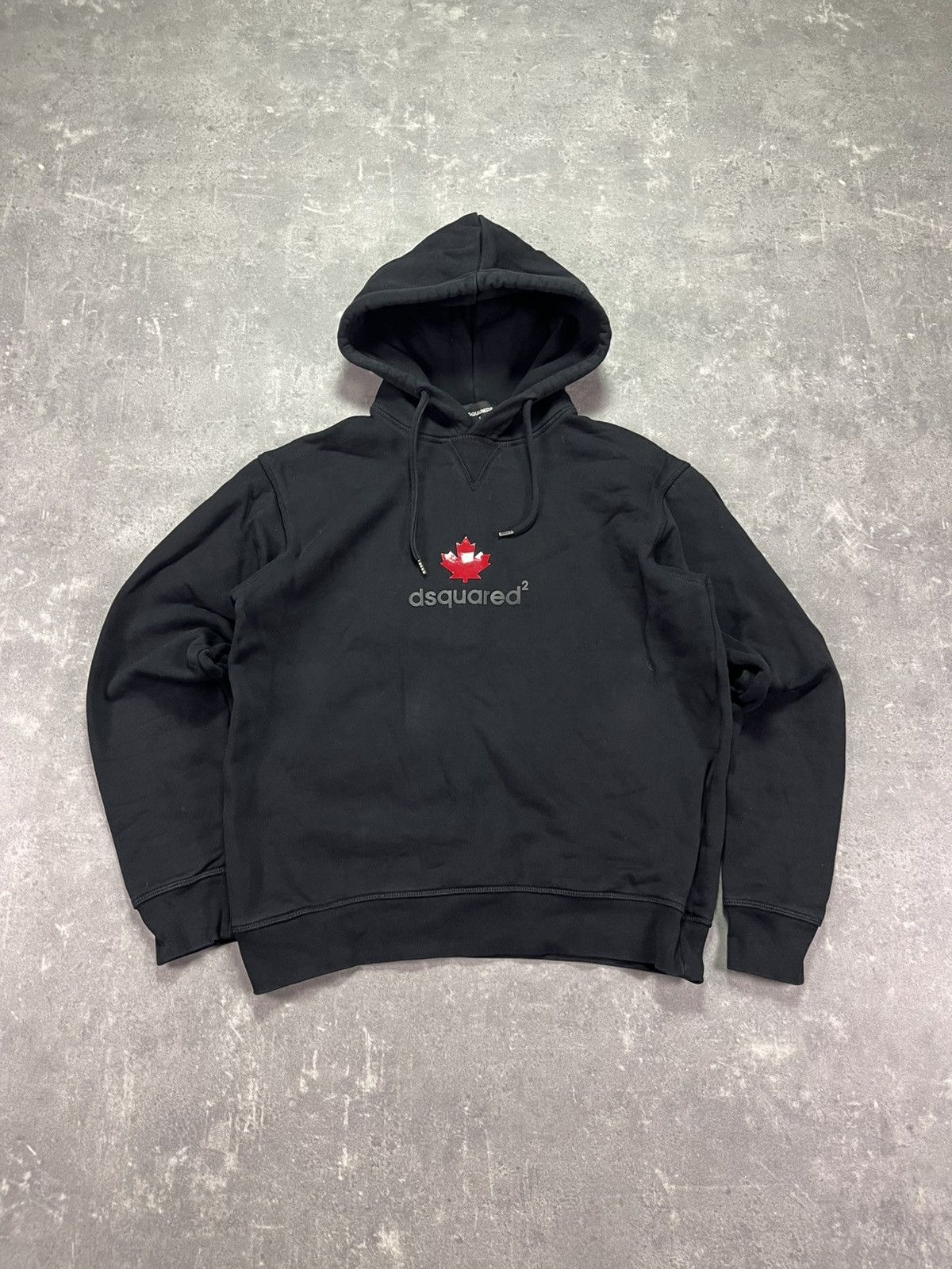 Dsquared2 Dsquared2 Washed Faded Black Logo HoodieS Size US S / EU 44-46 / 1 - 1 Thumbnail