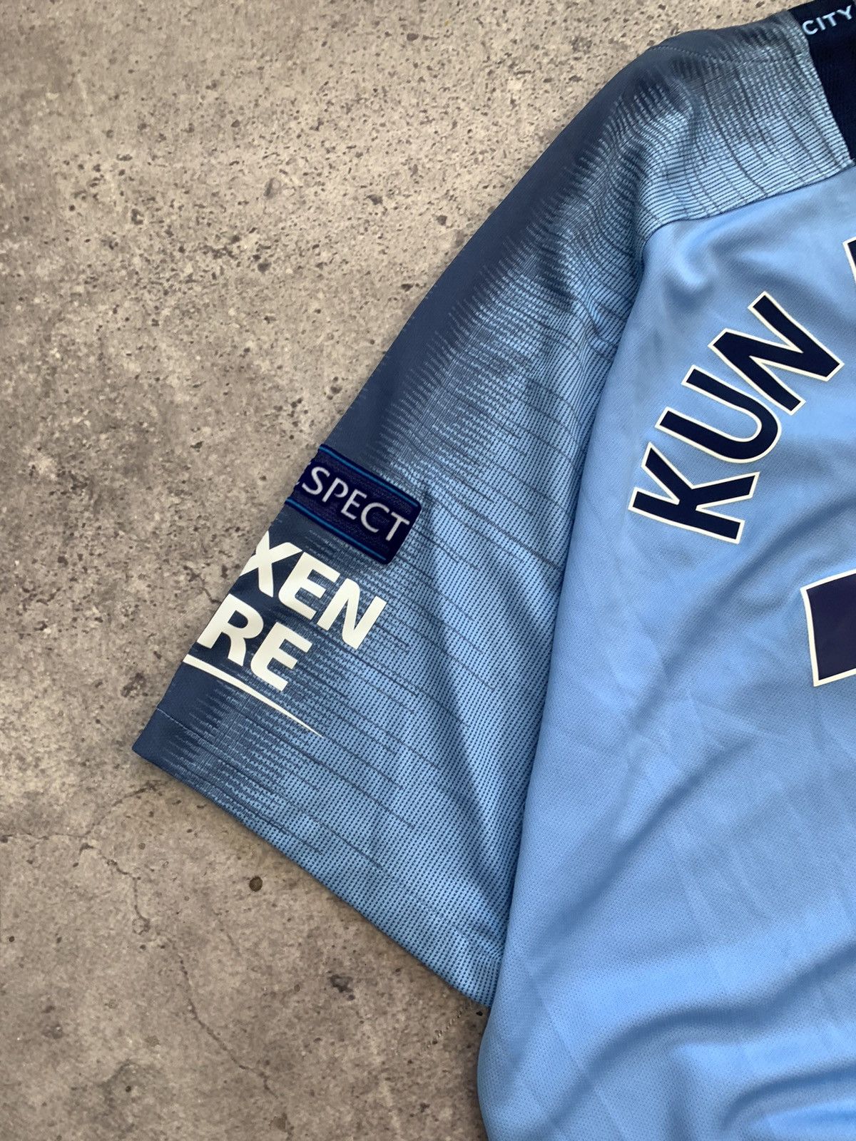 Nike × Vintage Vintage Nike Manchester City Kun Aguero 2018 blockcore Size US XL / EU 56 / 4 - 17 Thumbnail