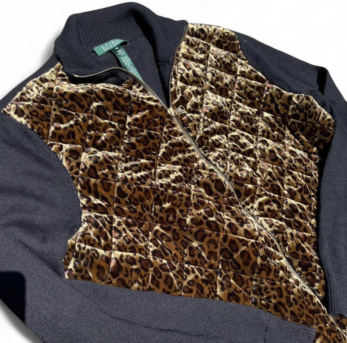 Polo Ralph Lauren Vintage Women’s Cheetah “ Ralph Lauren “ Suede Jacket Size XL / US 12-14 / IT 48-50 - 2 Thumbnail