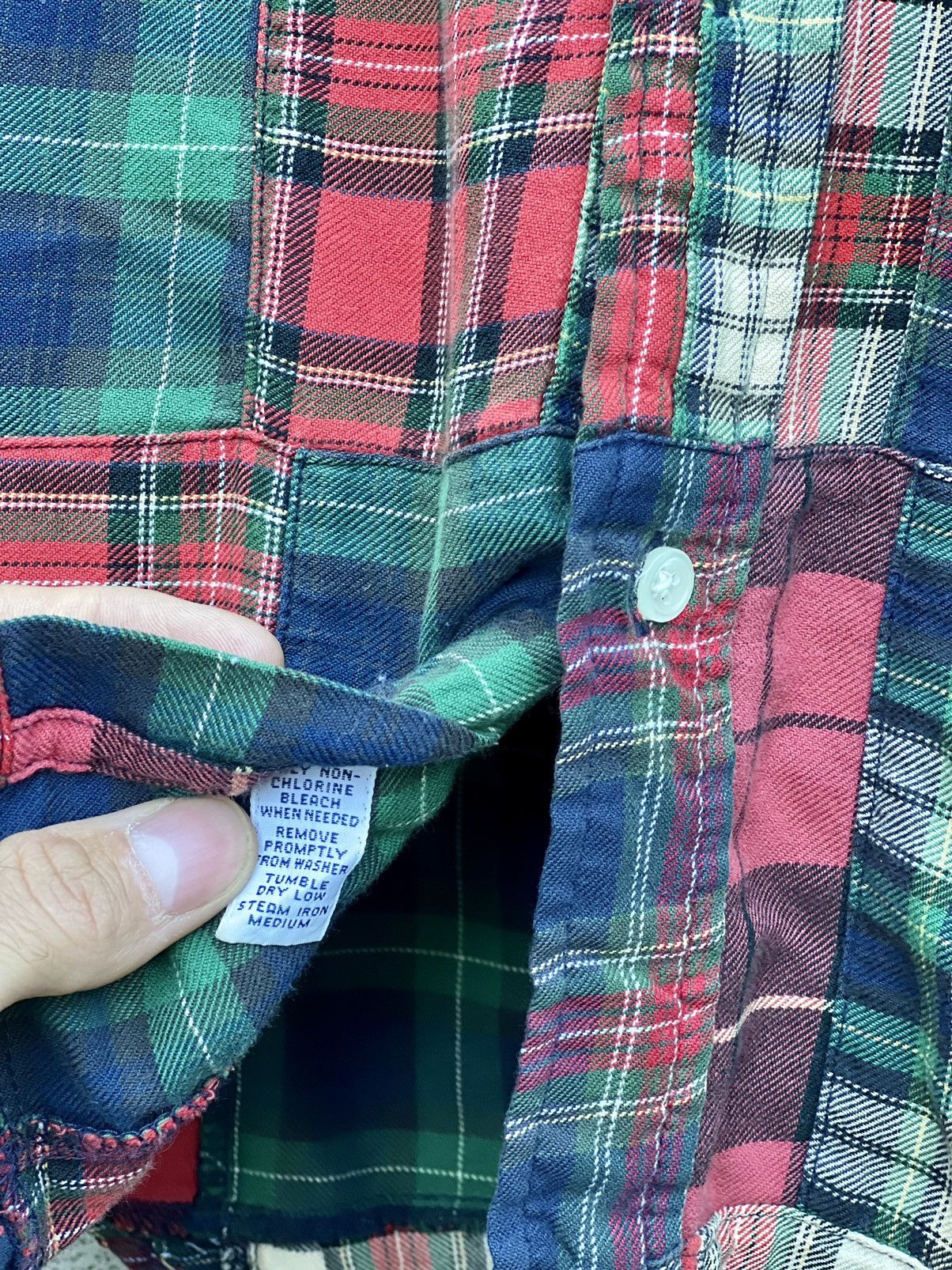 Ralph Lauren Ralph Lauren Patchwork Custom Fit Flanell Shirt Size US M / EU 48-50 / 2 - 4 Thumbnail