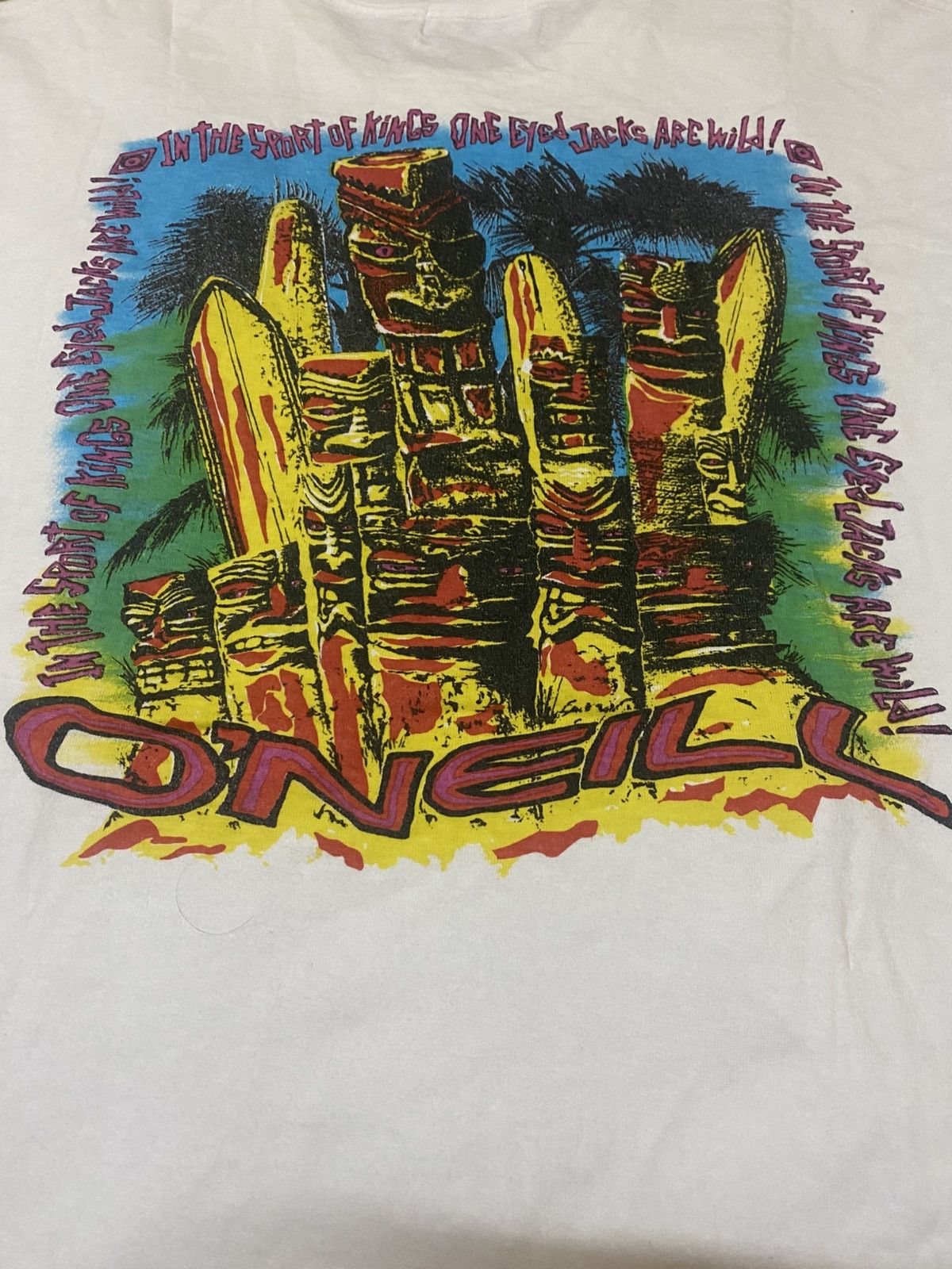 O'Neill Vintage 90s O’neill Tribe Big Backhit Surfing Shirt Size US M / EU 48-50 / 2 - 3 Thumbnail