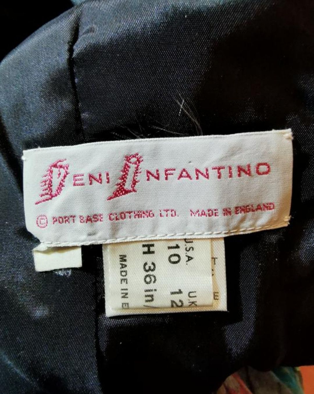 XS S Designer Vintage rare velvet dress Veni Infantino