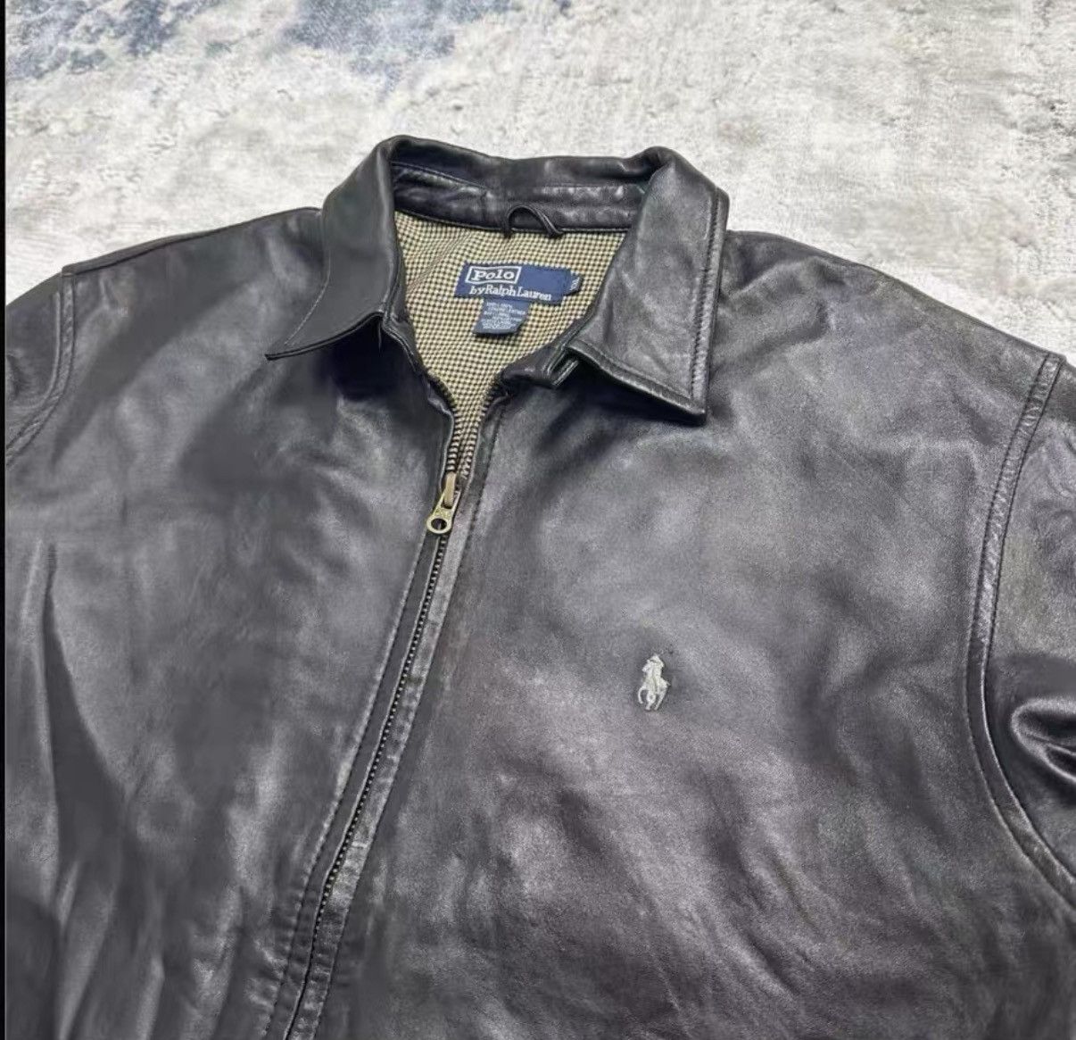 Polo Ralph Lauren Polo Ralph Lauren Lambskin Leather Vintage Jacket J40 Size US XXL / EU 58 / 5 - 2 Thumbnail