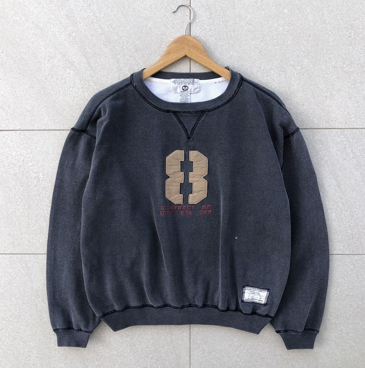 Avirex VTG Avirex LTD USN Military Sun Faded Crewneck Sweatshirt Size US M / EU 48-50 / 2 - 9 Thumbnail